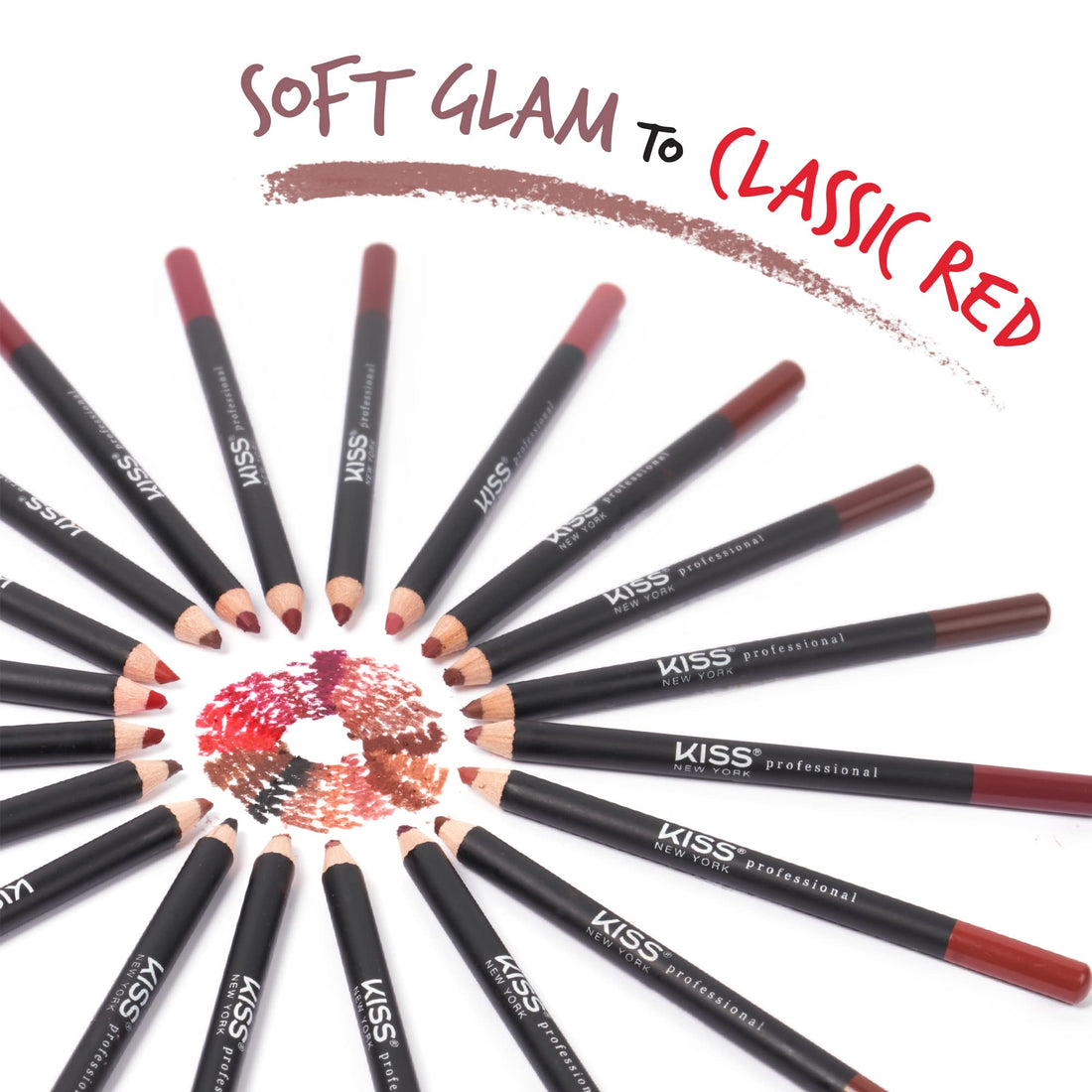 KISS NEW YORK Professional Slim Lip Pencil, Creamy Soft Lip Liner, Smooth Long-Lasting Rich Lip Color, Natural Lip Makeup, Water-Resistant Lip Crayon (Mauve)