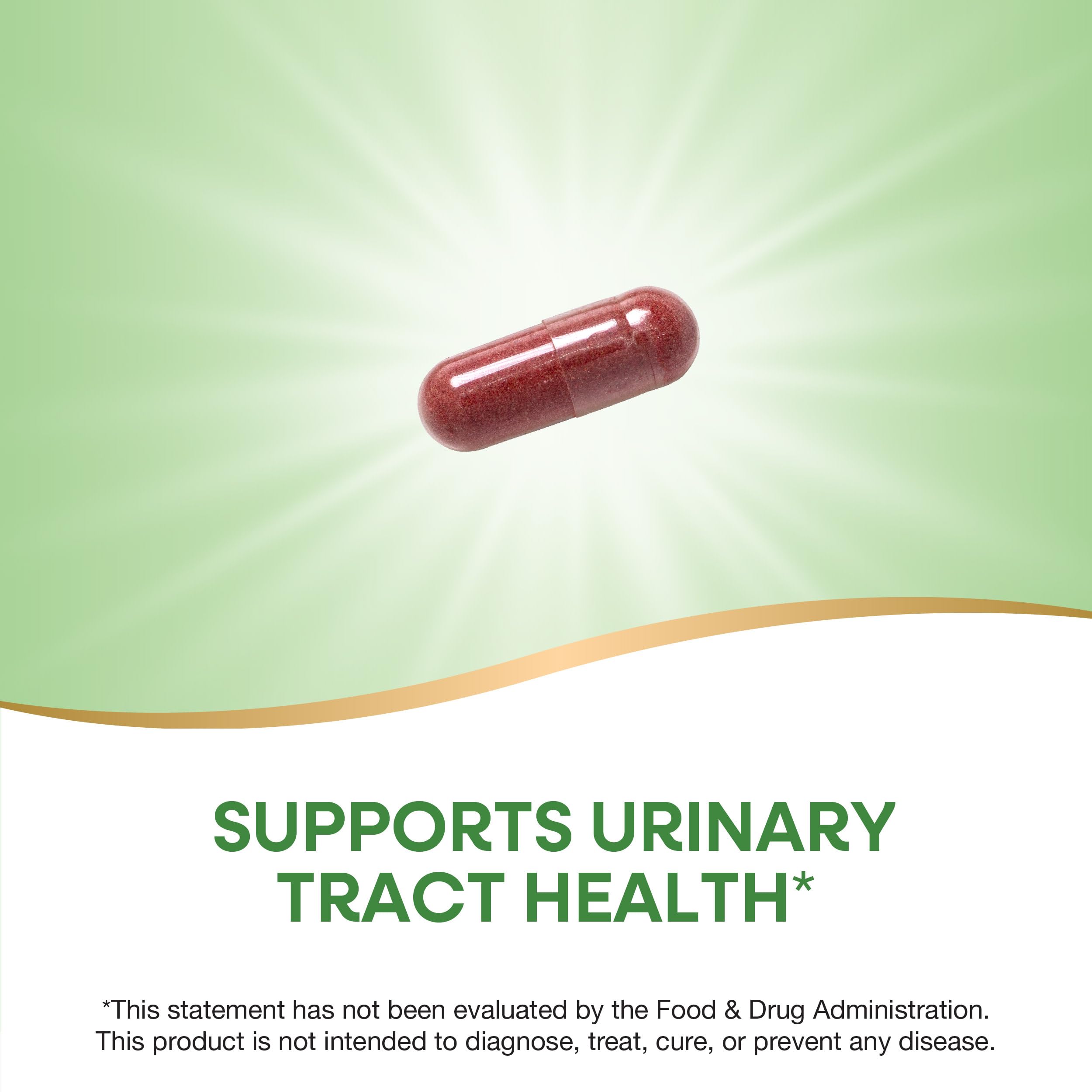 Nature's Way Premium Blend Cranberry, Urinary Tract Health Support*, with 100% Cranberry Concentrate, 400 mg Per Serving, 60 Capsules (Packaging May Vary)
