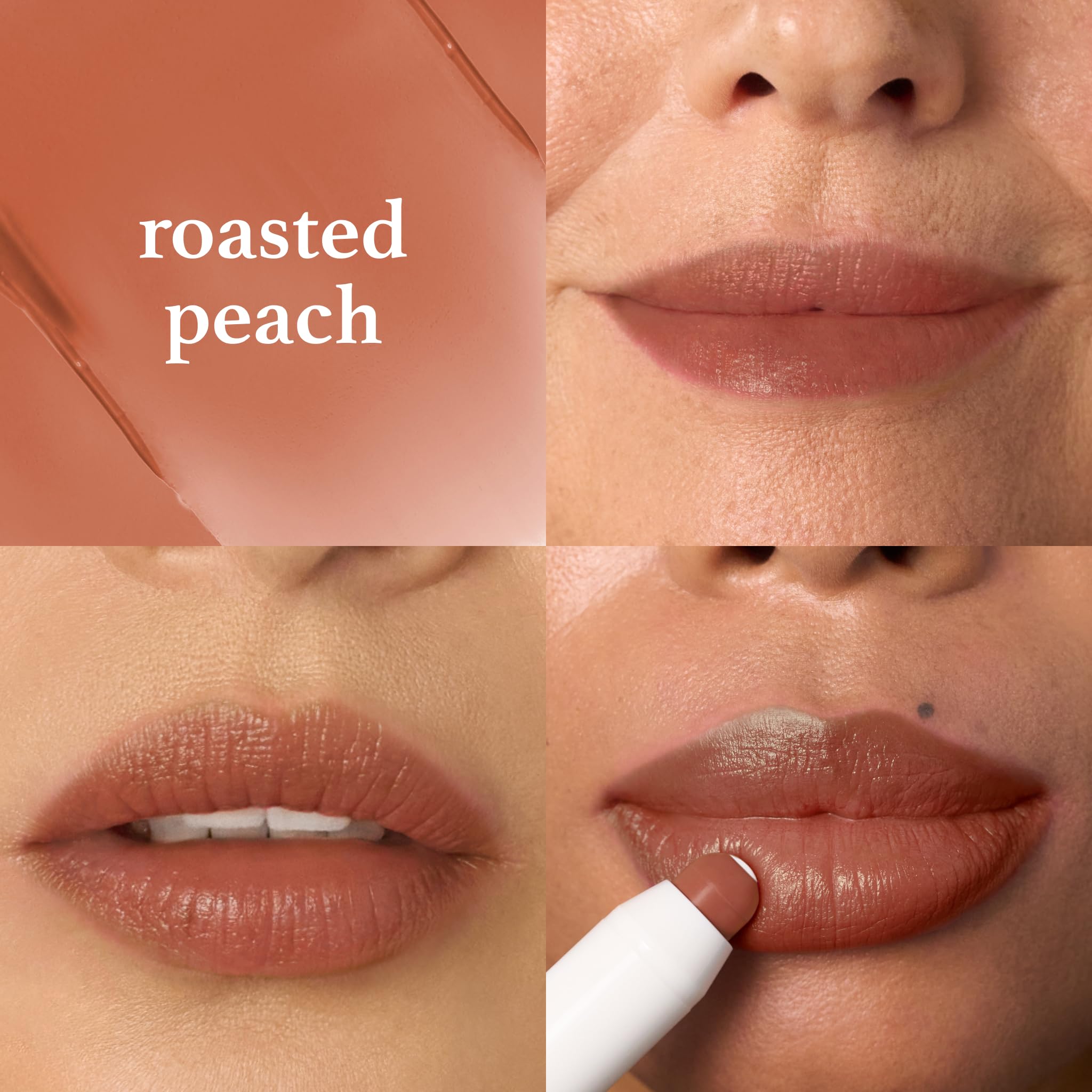 Julep The Perfect Pair 2pc Set It's Balm Tinted Lip Balm Roasted Peach and With a Trace Retractable Creamy Long-Lasting Lip Liner, Cashmere Cardi