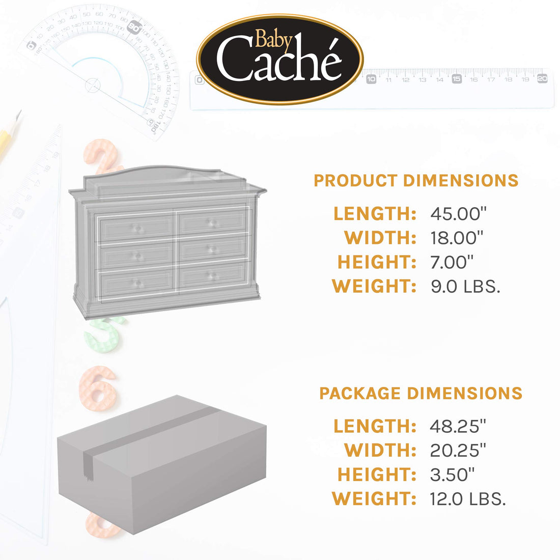 Baby Cache Natural Hardwood Changing Station Table Topper | Montana Collection | Espresso