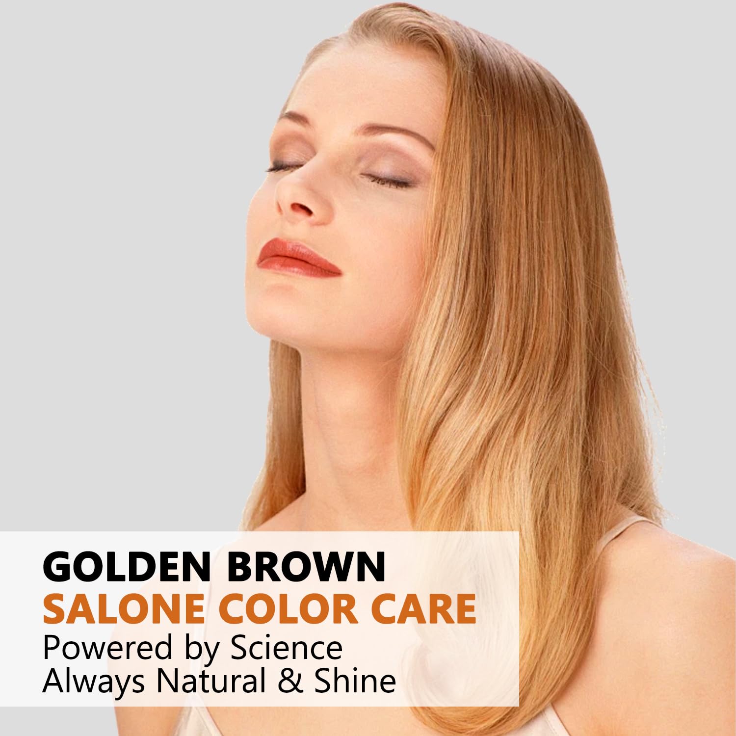 Yocisku Blonde Brown Hair Dye Shampoo 3 in 1, Natural Hair Color Shampoo for 100% Gray Coverage, Brown Hair Colors in 10-15 mins, 16.9 Fl Oz (Blonde brown), Paraben Free, Hypoallergenic