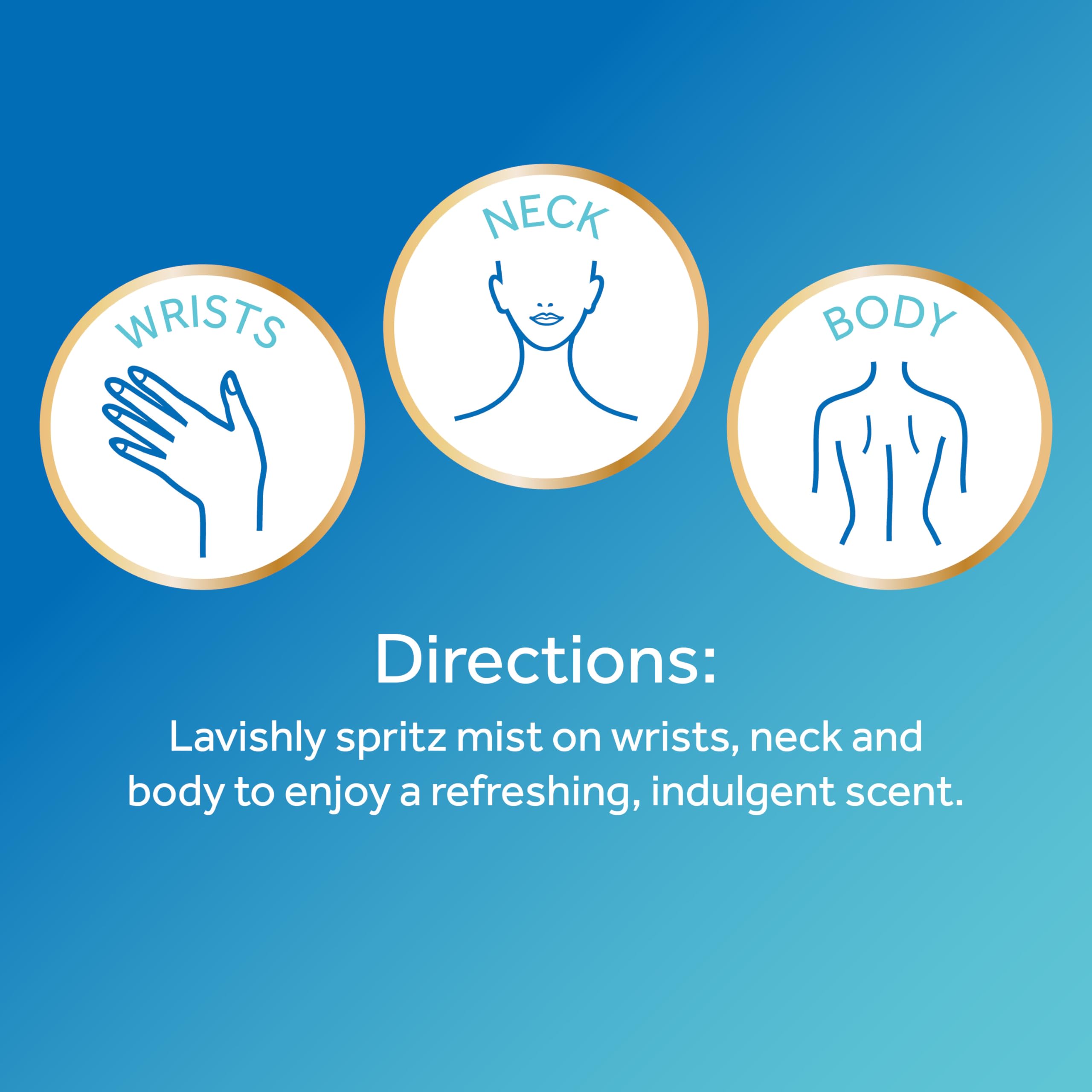 Calgon Fragrance Body Mist, Morning Glory, 8 fl oz