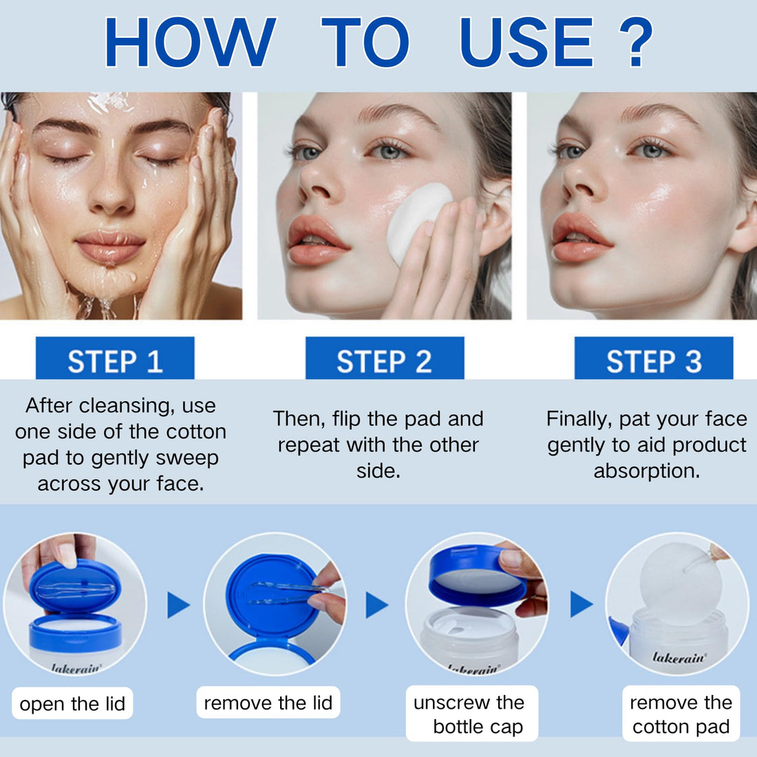 Zero Pore Pads Korean Skin Care - Facial Toner Pads for Exfoliation & Care - Gentle Exfoliating Pad for Face With 4.5% AHA & 0.45% BHA, Pore Minimizer (80 Piece)