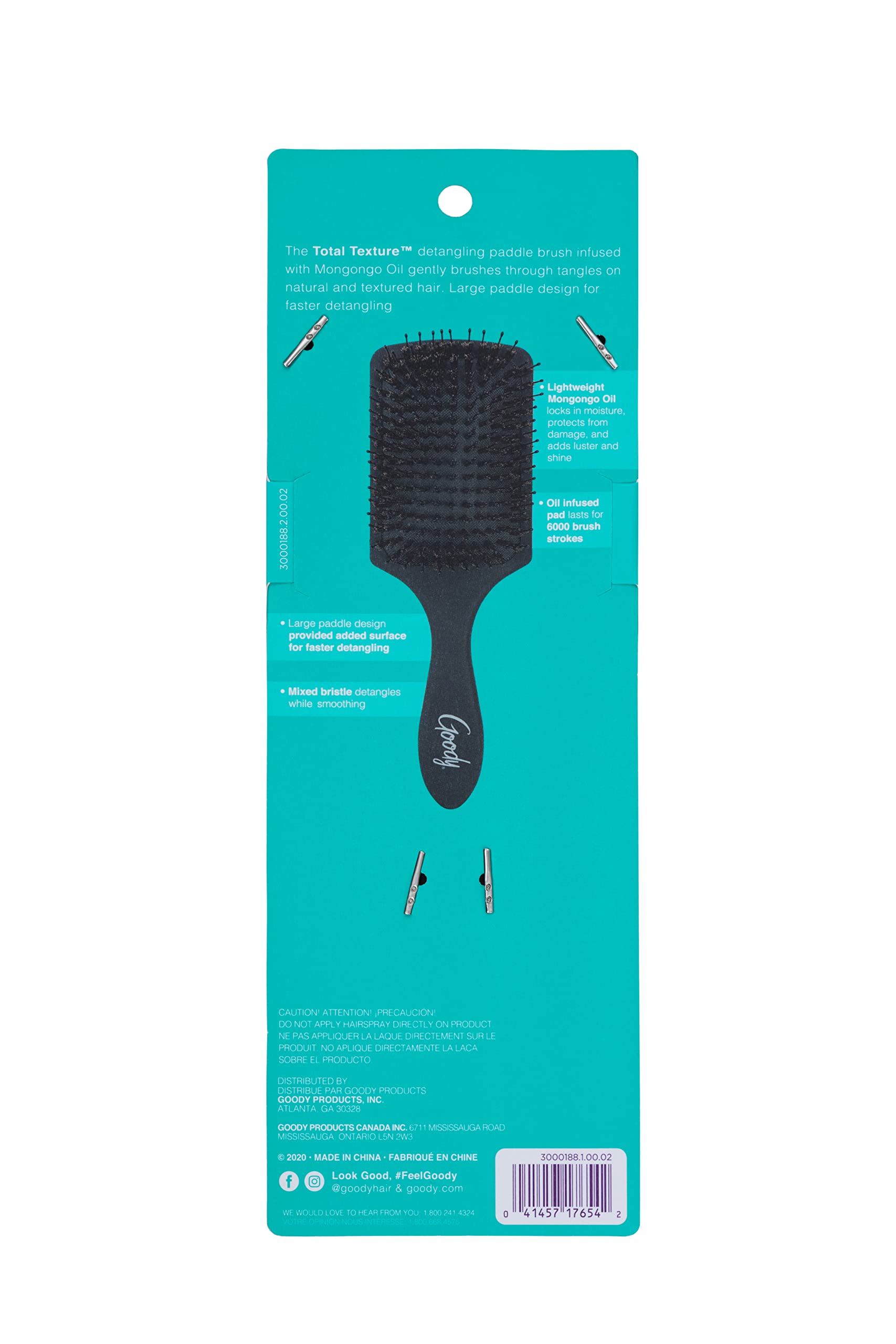 Goody Total Texture Detangler For Thick Hair, Infused with Mongongo Oil, For Natural and Textured Hair, 1 Count