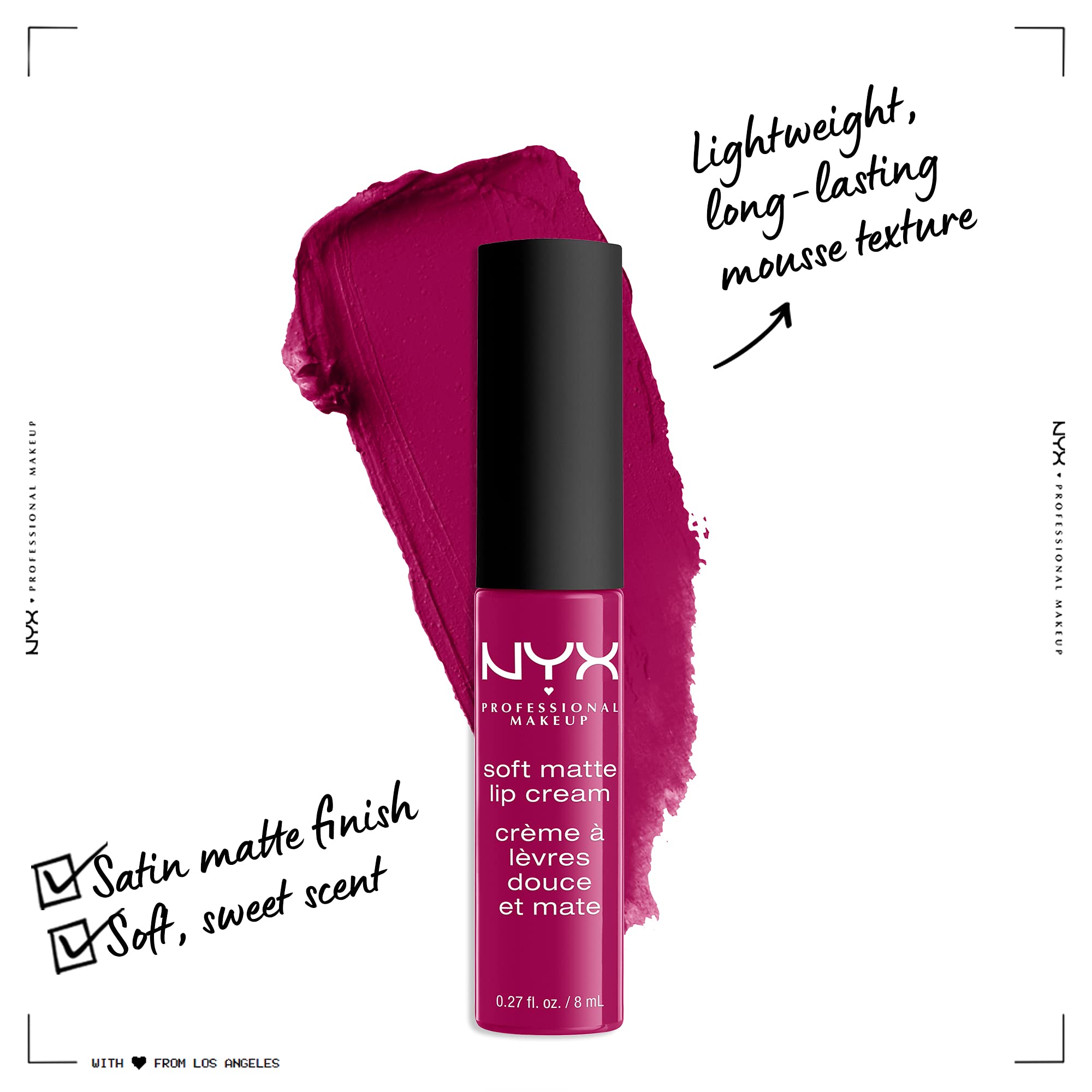 Nyx Professional Makeup Soft Matte Lip Cream, Madrid, 8ml