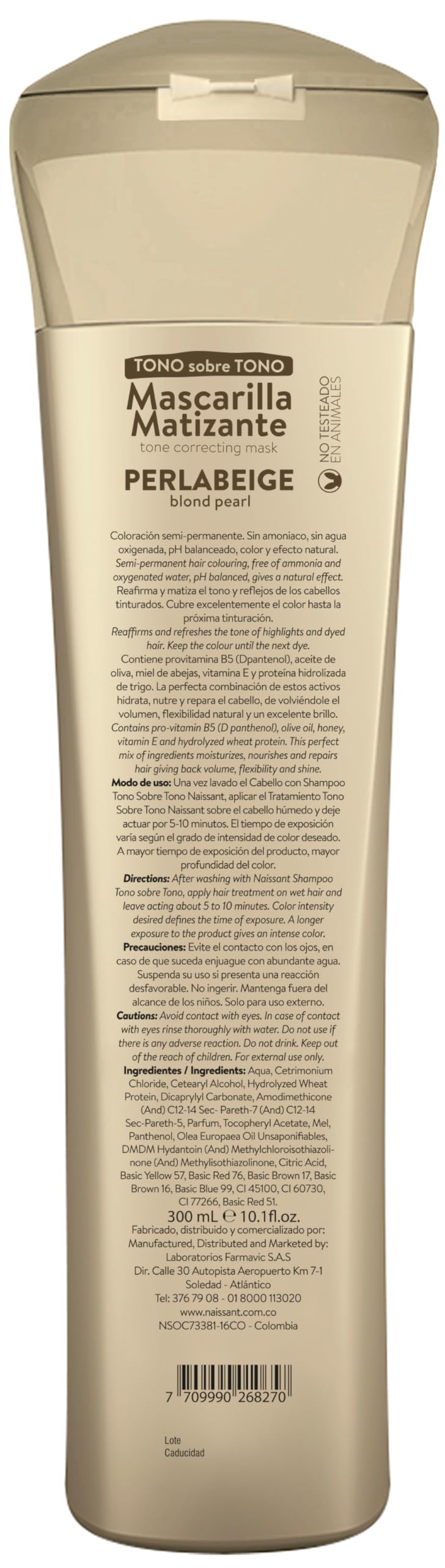 Naissant Treatment Blond Pearl Perla Beige, 10.1 fl. oz.(300ml)