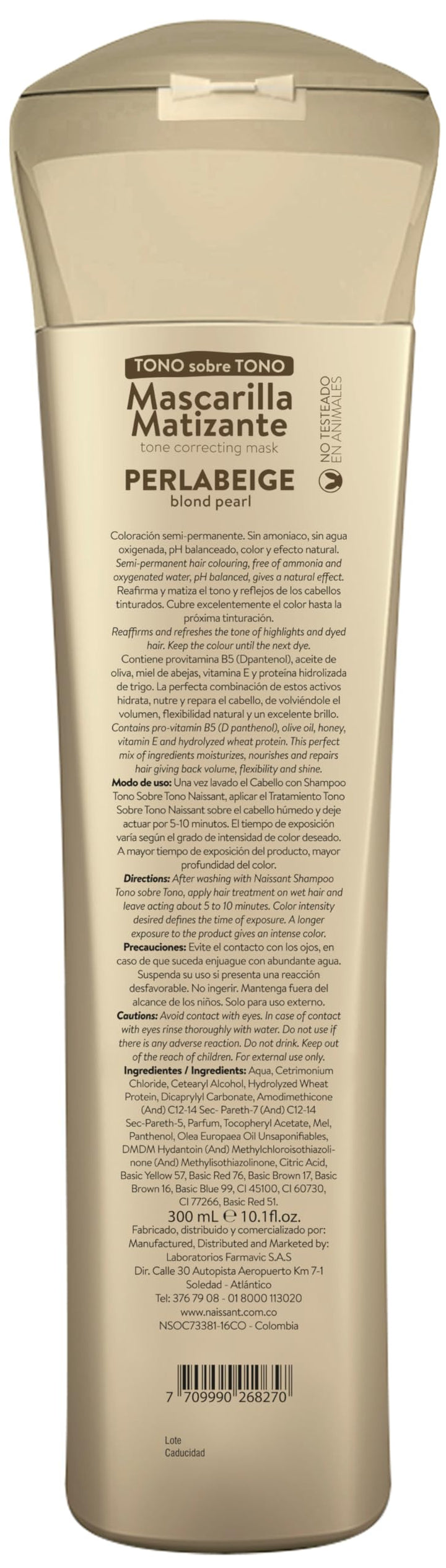 Naissant Treatment Blond Pearl Perla Beige, 10.1 fl. oz.(300ml)