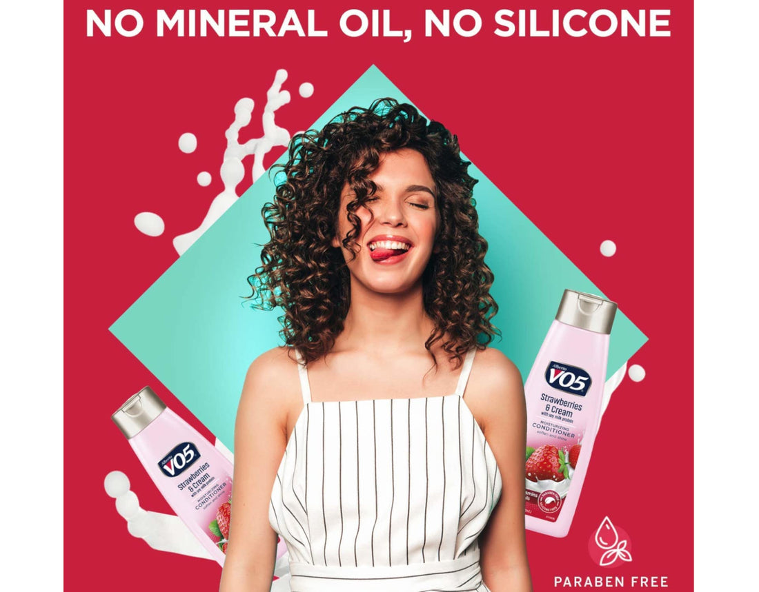 Moisture Milks Conditioner Cream, 12.5 oz, Strawberries by Vo5 (Pack of 2)