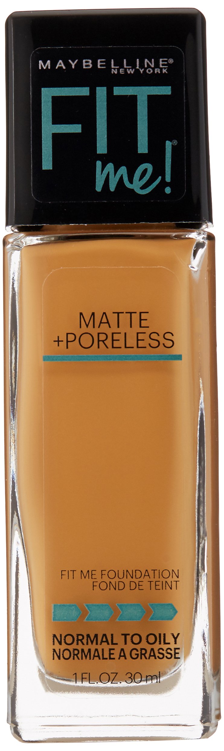 Maybelline New York Fit Me Matte Plus Poreless Foundation, Warm Sun, 1 Fluid Ounce