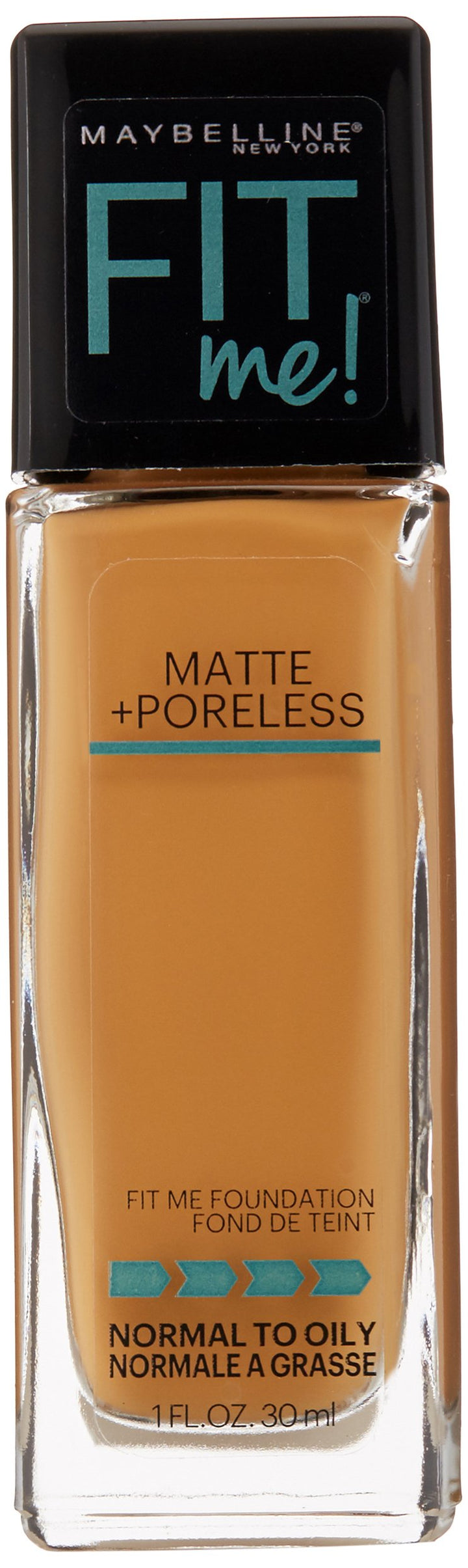 Maybelline New York Fit Me Matte Plus Poreless Foundation, Warm Sun, 1 Fluid Ounce