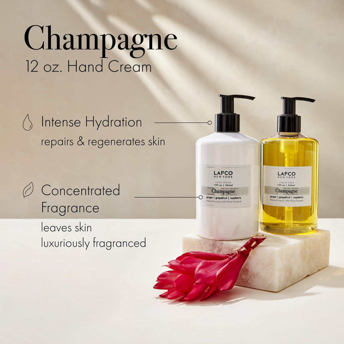 LAFCO NEW YORK ââ‚¬â€œ Body Care Hand Cream in the Scent Champagne (12 oz.)