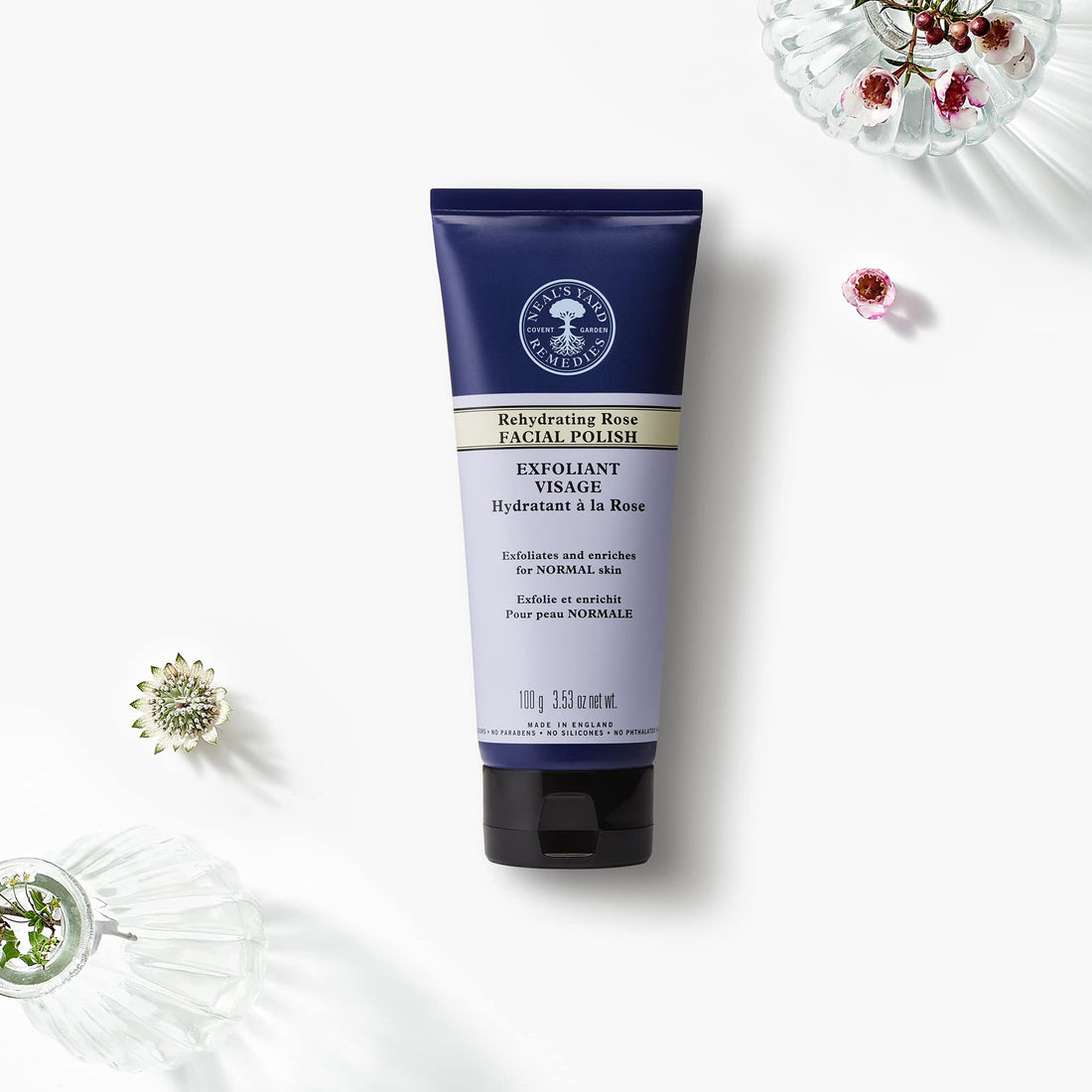 NYR Neal s Yard Remedies Rehydrating Rose Facial Polish 100 G 3.53 Oz Net Wt.