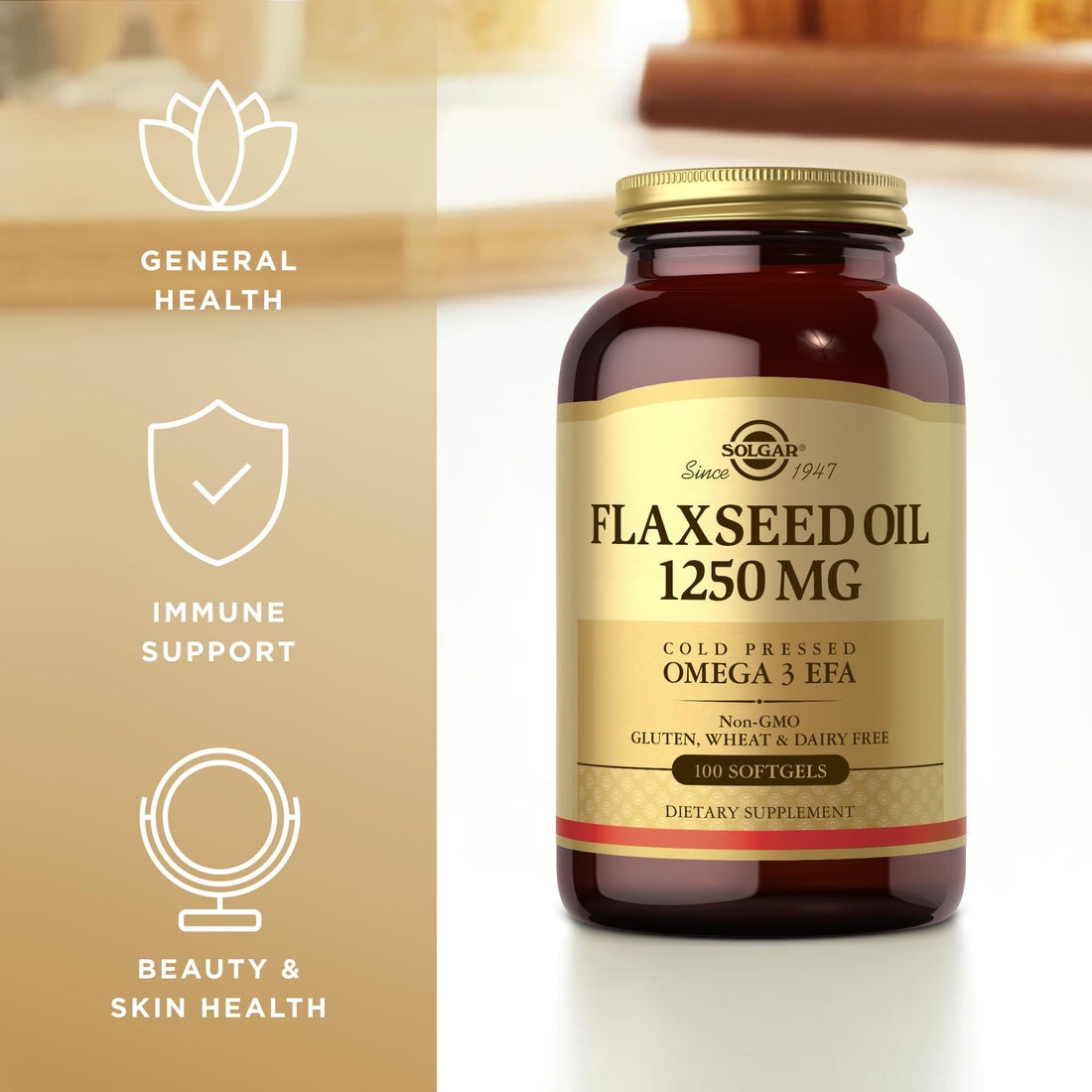 Flaxseed Oil 1250mg 100 SG 3-Pack