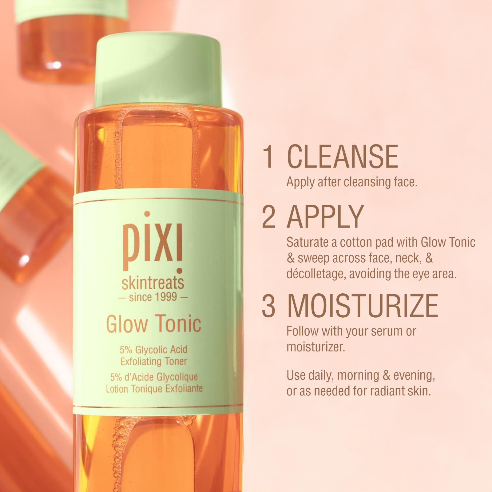 Pixi Beauty Glow Tonic With Aloe Vera And Ginseng, 250 Ml