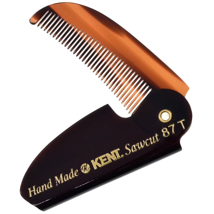 BRAND NEW LIMITED EDITION KENT 87T FOLDING BEARD & MUSTACHE COMB by KENT COMBS (2 Pack)