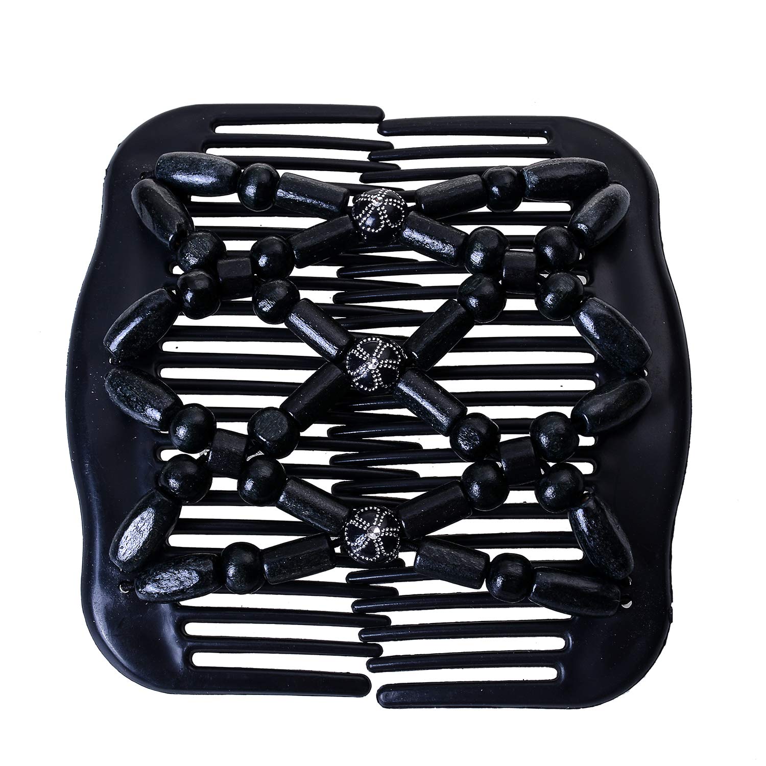 Lovef Thick Hair clip combs hair accessories for girls bun hair - Bun Maker- Best hair accessories for Women -Easy Updo- Doesn't slide out of your hair - Holds long, short -Waterproof 5 Pcs