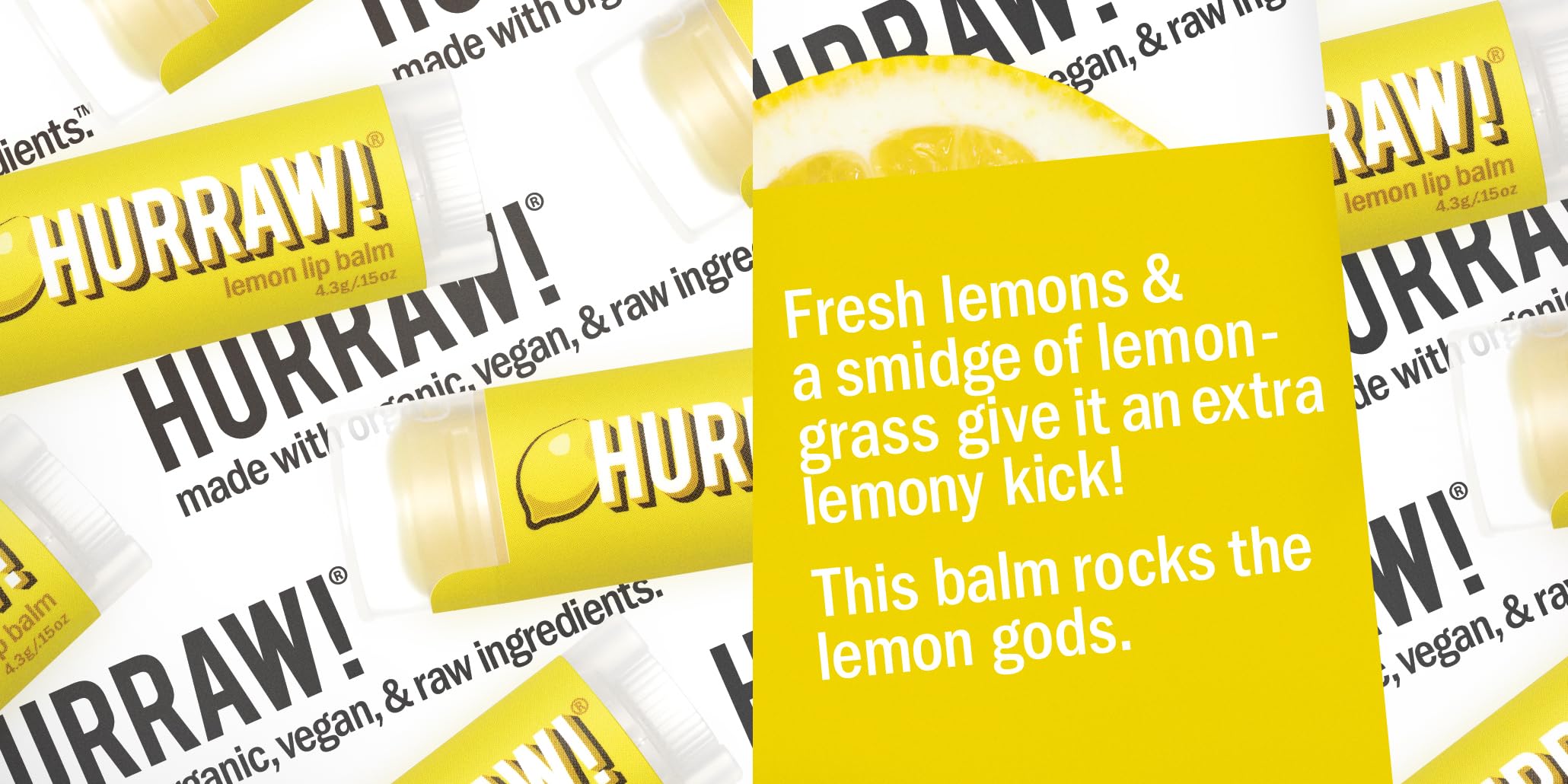 Hurraw! Lip Balms 3-pack: Lime, Orange, & Lemon