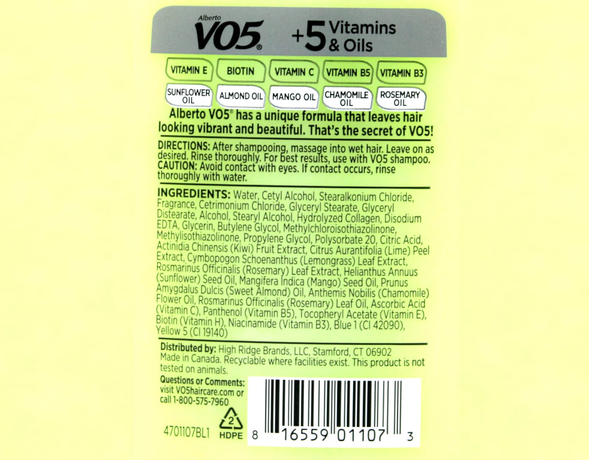 Alberto Vo 5 Herbal Escapes Clarifying Conditioner Kiwi Lime Squeeze