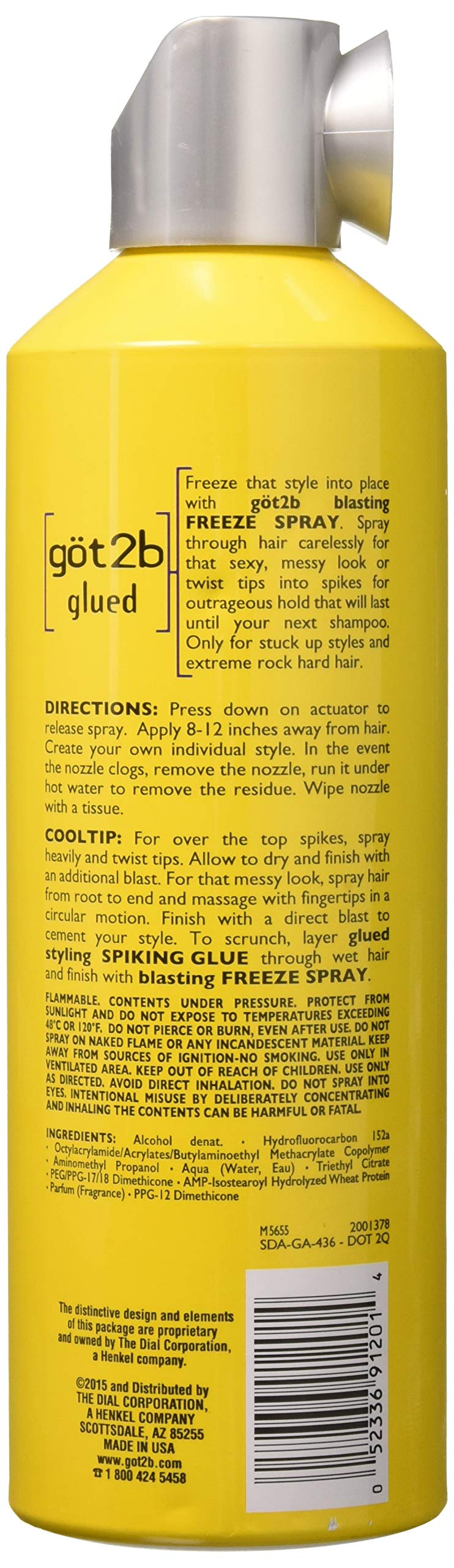 Got2b Glued Blasting Freeze Spray, 12 oz (Pack of 3)