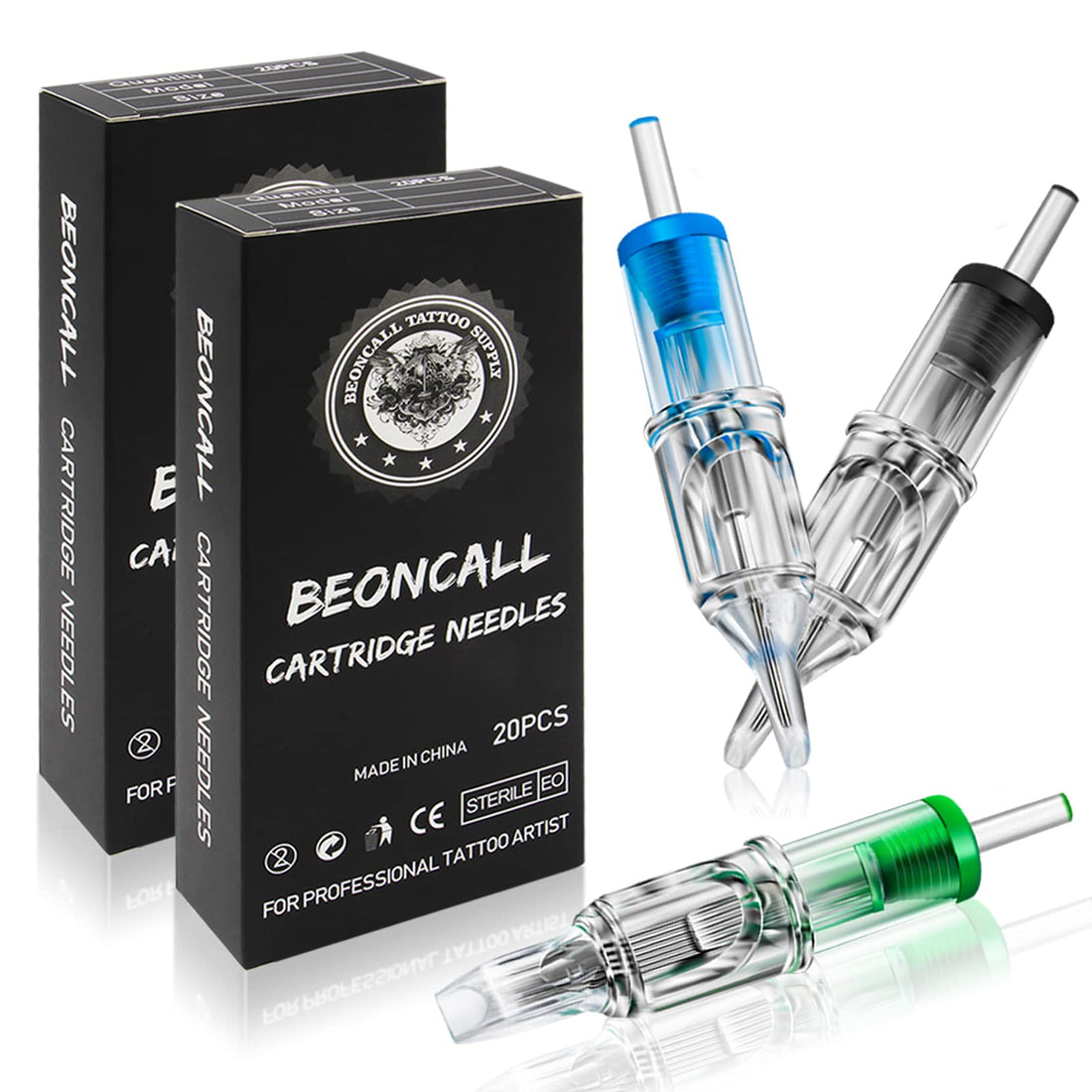 Tattoo Cartridge Needles-Tazay 80pcs Cartridge Tattoo Needles Mixed Size 3RL 5RL 7RL 9RL 7M1 9M1 7RS 9RS For Tattoo Machines, Tattoo Kit And Tattoo Supply