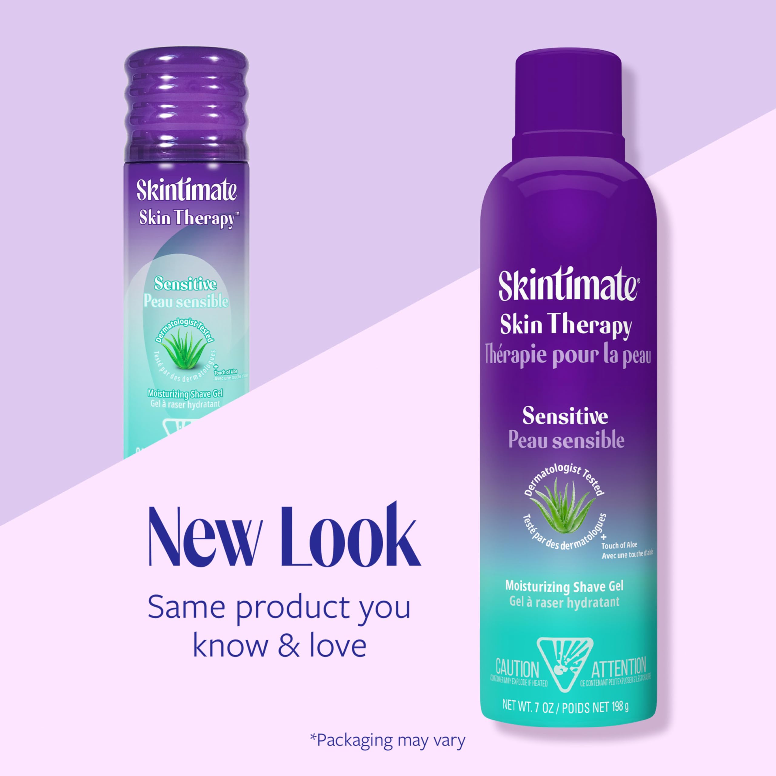 Skintimate Skin Therapy Sensitive Skin Moisturizing Shave Gel for Women with Vitamin E, Aloe and Olive Butter, 7 oz - 3 Pack