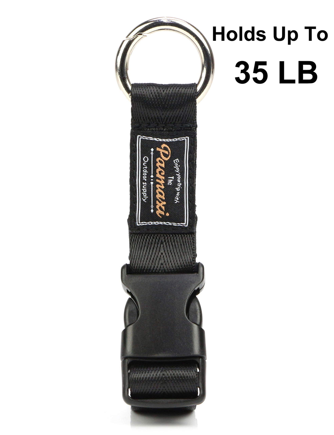 PACMAXI Stroller Hook, 2 Pack Multi Purpose Organizer Hooks Clip for Stroller, Wheelchair, Rollator, Walker (Black)