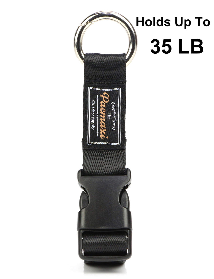 PACMAXI Stroller Hook, 2 Pack Multi Purpose Organizer Hooks Clip for Stroller, Wheelchair, Rollator, Walker (Black)