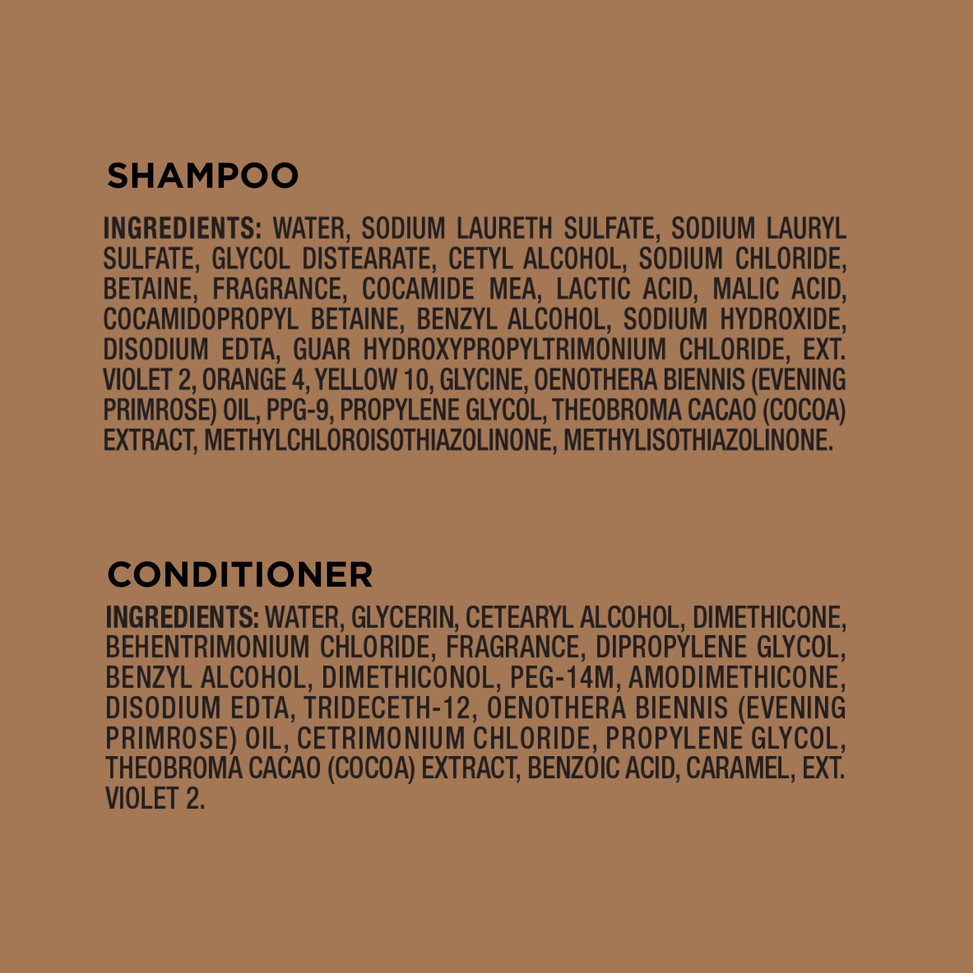 John Frieda Midnight Brunette Visibly Deeper Shampoo and Conditioner Set with Evening Primrose Oil and Cocoa for Color-Treated Hair (8.3 oz, Pack of 2)