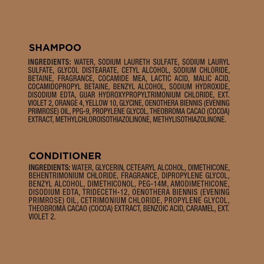 John Frieda Midnight Brunette Visibly Deeper Shampoo and Conditioner Set with Evening Primrose Oil and Cocoa for Color-Treated Hair (8.3 oz, Pack of 2)