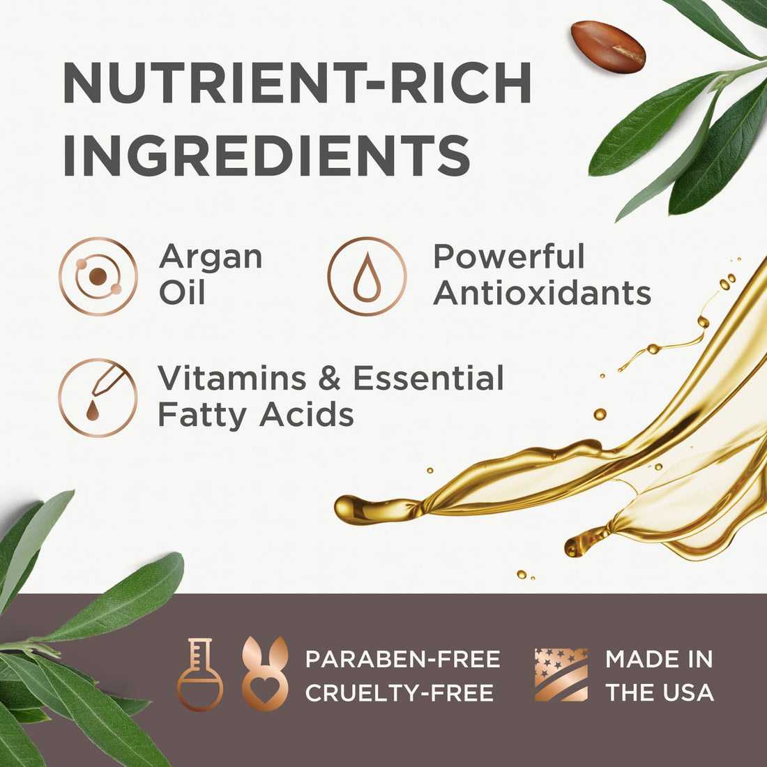 Argan Magic 2-in-1 Men's Shampoo + Conditioner with Argan Oil & Bergamot Scent - Cleanses and Hydrates All Hair Types, Restore Moisture, Boost Shine | Made in USA, Paraben Free, Cruelty Free (32 oz)