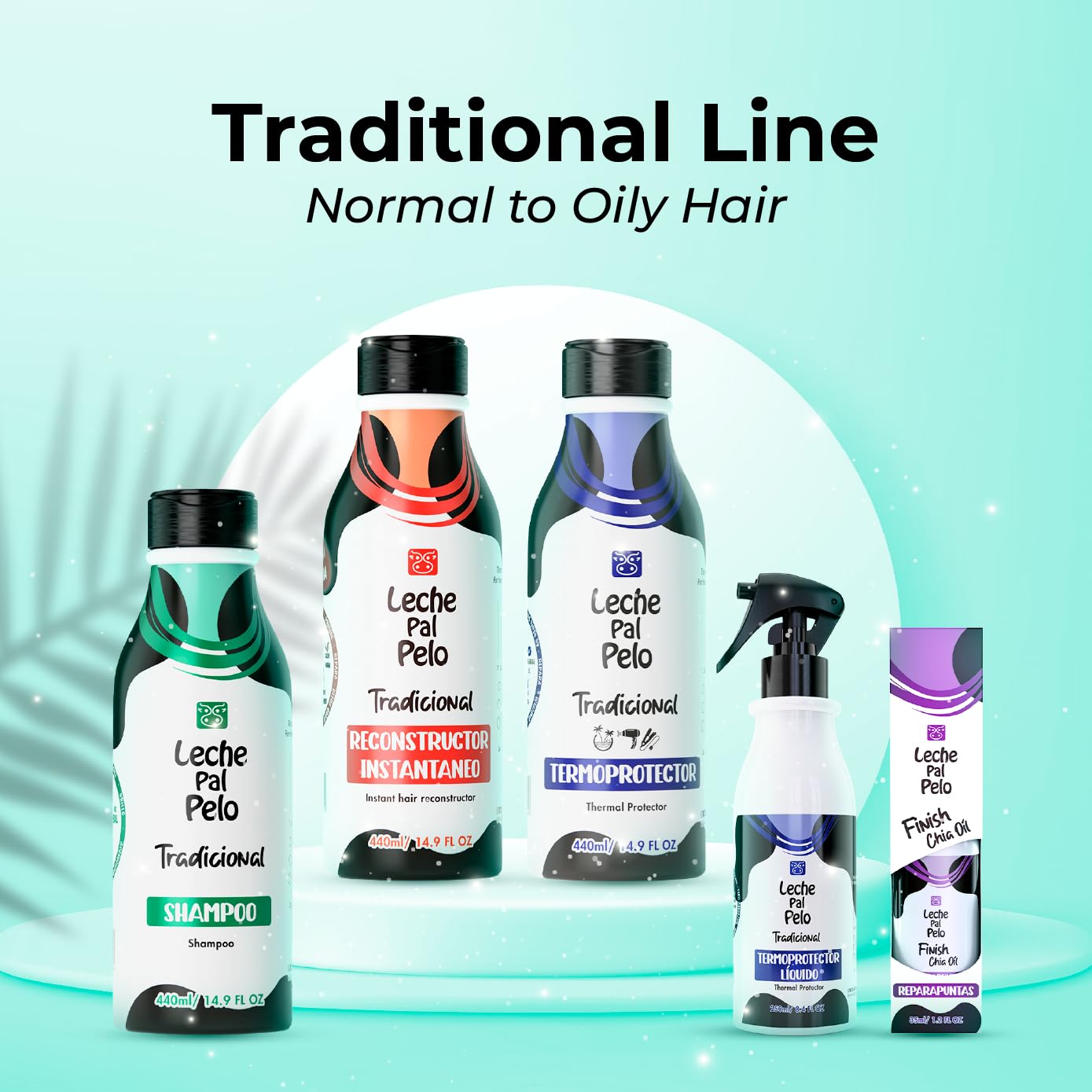 Leche Pal Pelo - Instant Hair Reconstructor Treatment with Natural Soy, Wheat, Aloe and Avocado. Provides Intensive Hydration -14.9 Ounces. Tratamiento Reconstructor Con Soya, Trigo, Aguacate y Aloe