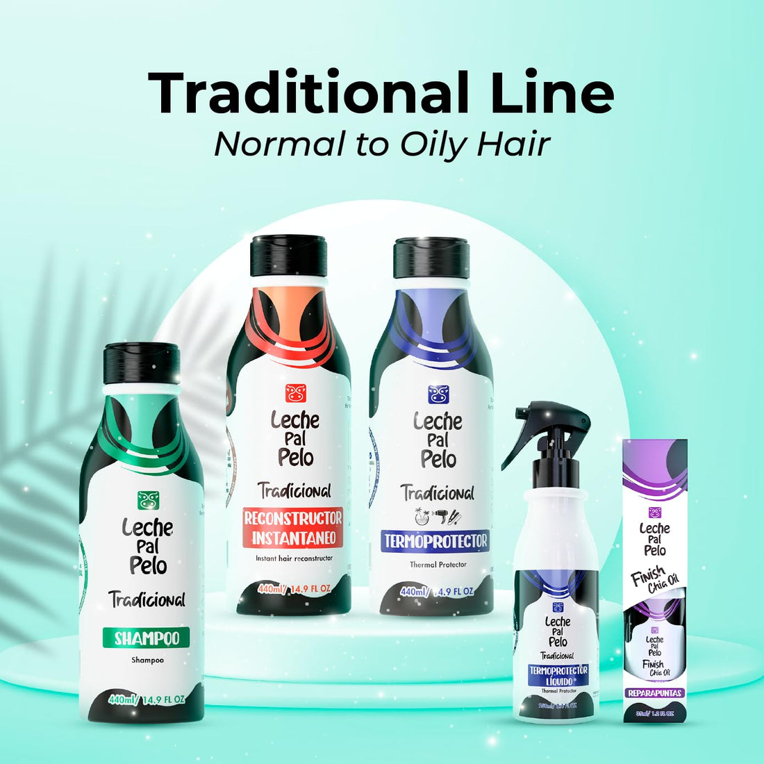 Leche Pal Pelo - Instant Hair Reconstructor Treatment with Natural Soy, Wheat, Aloe and Avocado. Provides Intensive Hydration -14.9 Ounces. Tratamiento Reconstructor Con Soya, Trigo, Aguacate y Aloe