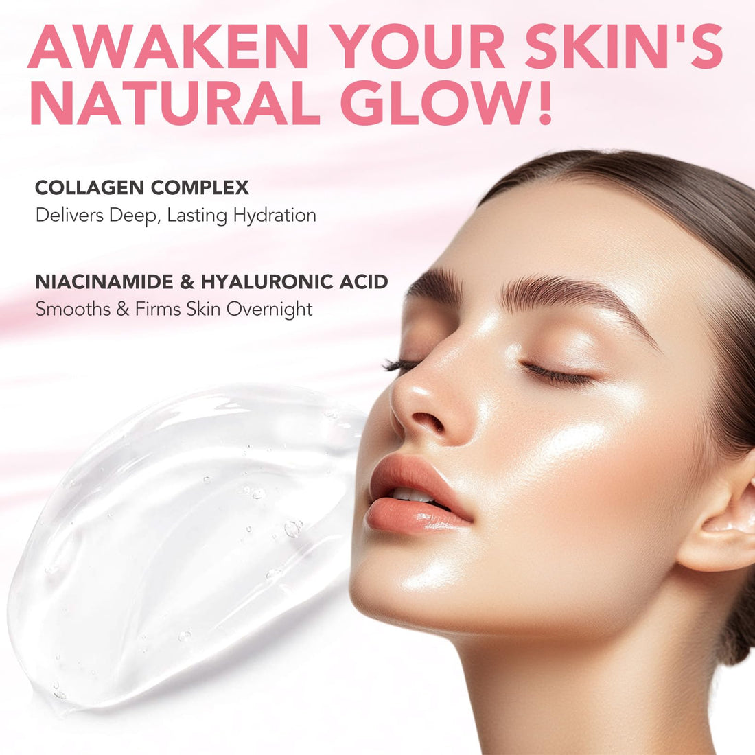 O.SECERT Collagen Overnight Wrapping Peel Off Facial Mask Pack - Collagen Night Wrapping Mask with Brush - Elasticity & Hydration Care, Reduce Fine Lines & Dullness, Anti-aging Skin Care 2.53 fl.oz