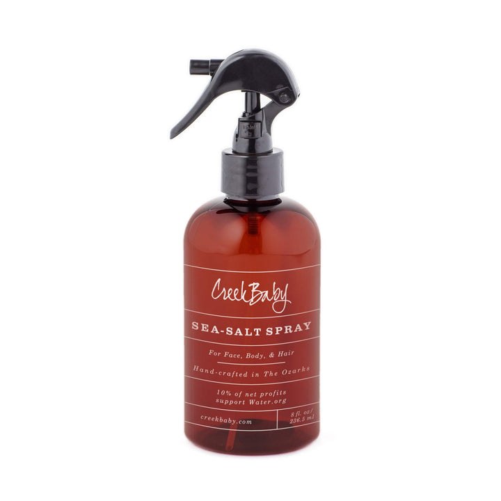 CreekBaby Organic Sea Salt Spray for Face, Body, and Hair, Toner for Acne, Rosacea and Hair Volumizer