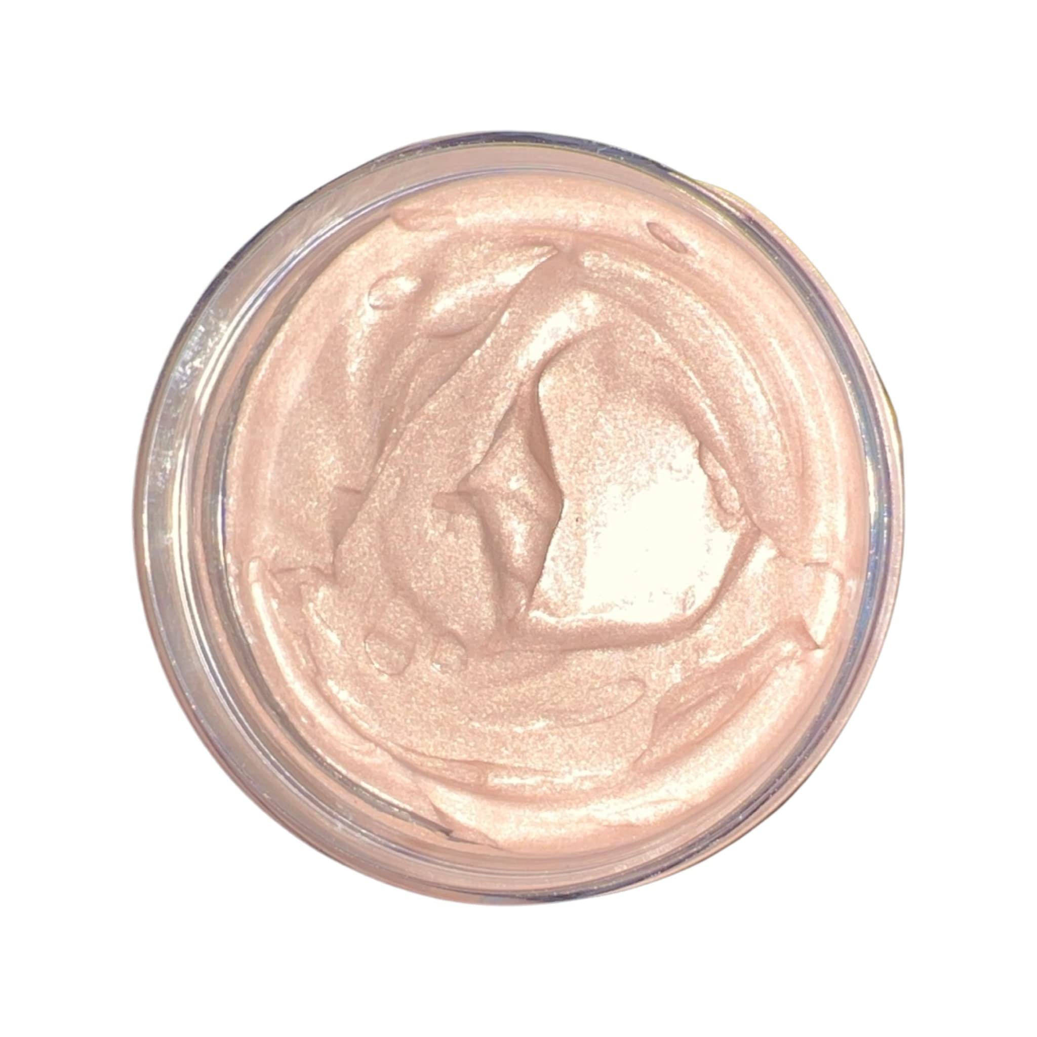 GLIMMER GODDESS Shimmer Body Butter Travel Size 2 oz - Rose Gold Super Level 3 - Nourishing, Hydrating, Natural Glow - Vegan, Cruelty-Free, Paraben-Free, All-Natural Ingredients – Travel Ready