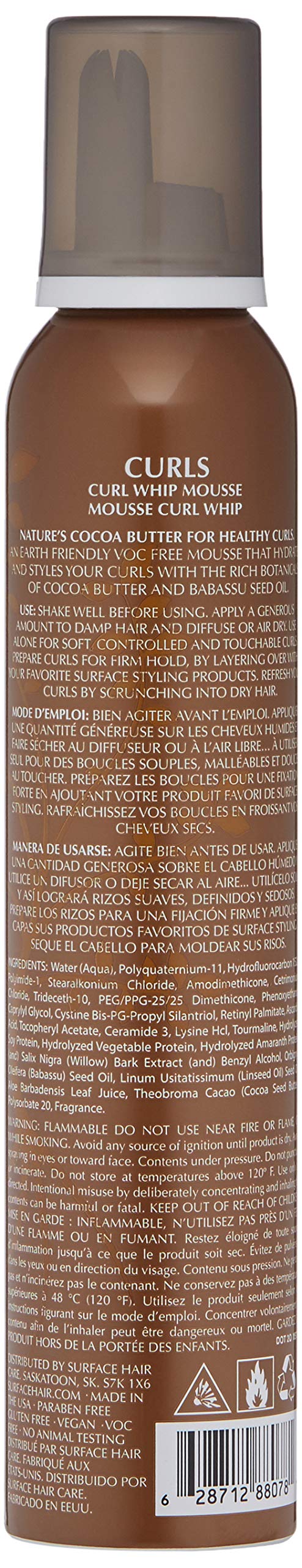 Surface Hair Curls Whip Leave In Conditioner, 5.5 oz.