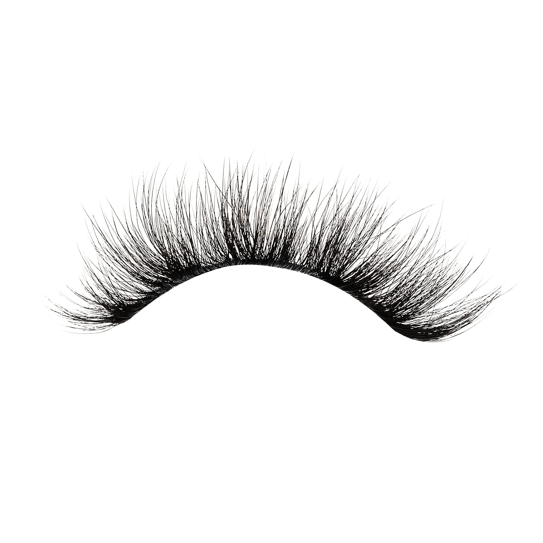 KISS Lash Couture Matte Black Faux Mink Collection, False Eyelashes 1-Pack, Soft Real Mink Texture & Matte Finish, High Impact Color, 3D Volume, Knot-Free Lash Band, Reusable, Matte Silk, 1 Pair