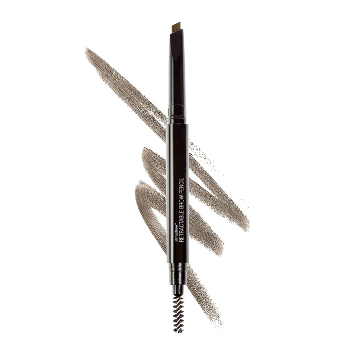 wet n wild Ultimate Eyebrow Retractable Definer Pencil, Ash Brown, Dual-Sided Brow Brush, Fine Tip, Shapes, Defines, Fills Brow Makeup