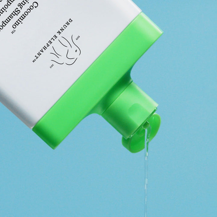 Drunk Elephant Cocomino Glossing Shampoo - 240 ml/8 oz - Coconut Amino Acids - Clean Clinical - Sulfate-Free - Cruelty-Free - Dermatologist-Tested - Free of Essential Oils, Silicones, and SLS