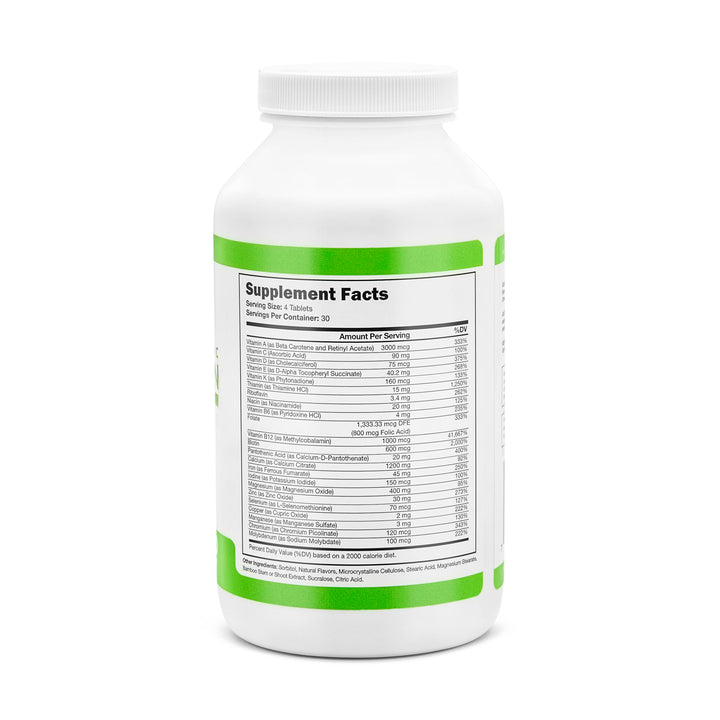 BariSlim All-in-One Bariatric Chewable Multivitamin Tablets w/Calcium Citrate - Bariatric Vitamin for Post Bariatric Surgery Including Gastric Bypass & Gastric Sleeve | Mixed Berry (120 Count)