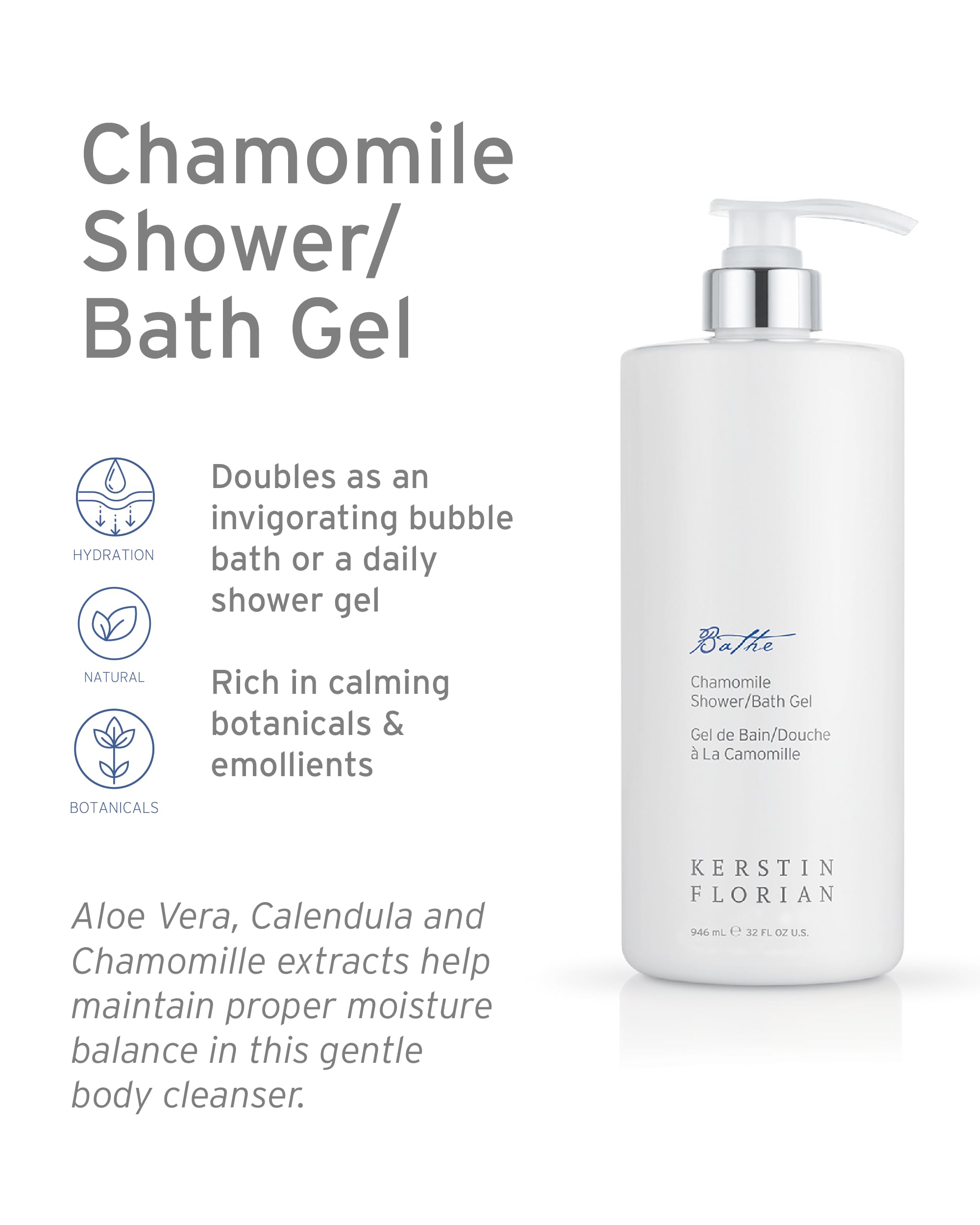 Kerstin Florian Krauter Chamomile Shower and Bath Gel 32 Fl oz