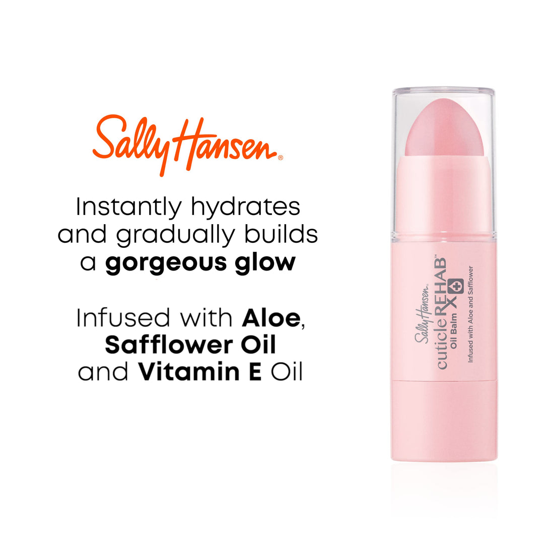 Sally Hansen Cutical Rehab™ Oil Balm, Natural Essential Oil, Vitamin E, Nourish and Condition dry nails and cuticles