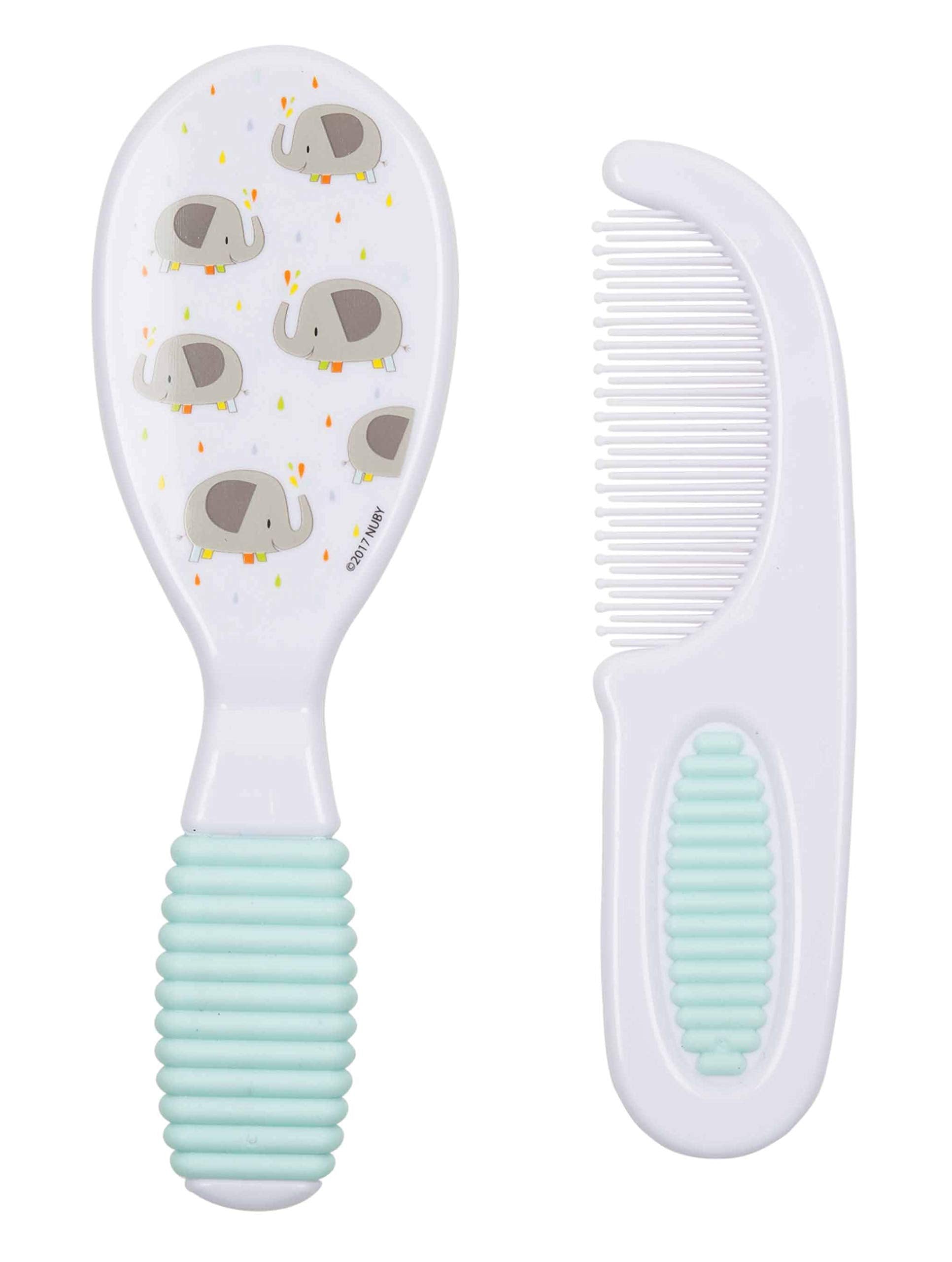 Nuby Brush and Comb Set, Colors May Vary