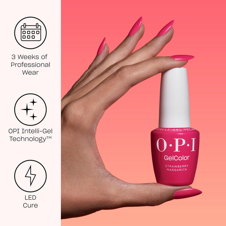OPI GelColor Love is in the Bare | Sheer Soft Pink Crème UV Cure Gel Nail Polish | Vegan & HEMA Free, Long Lasting, High Shine