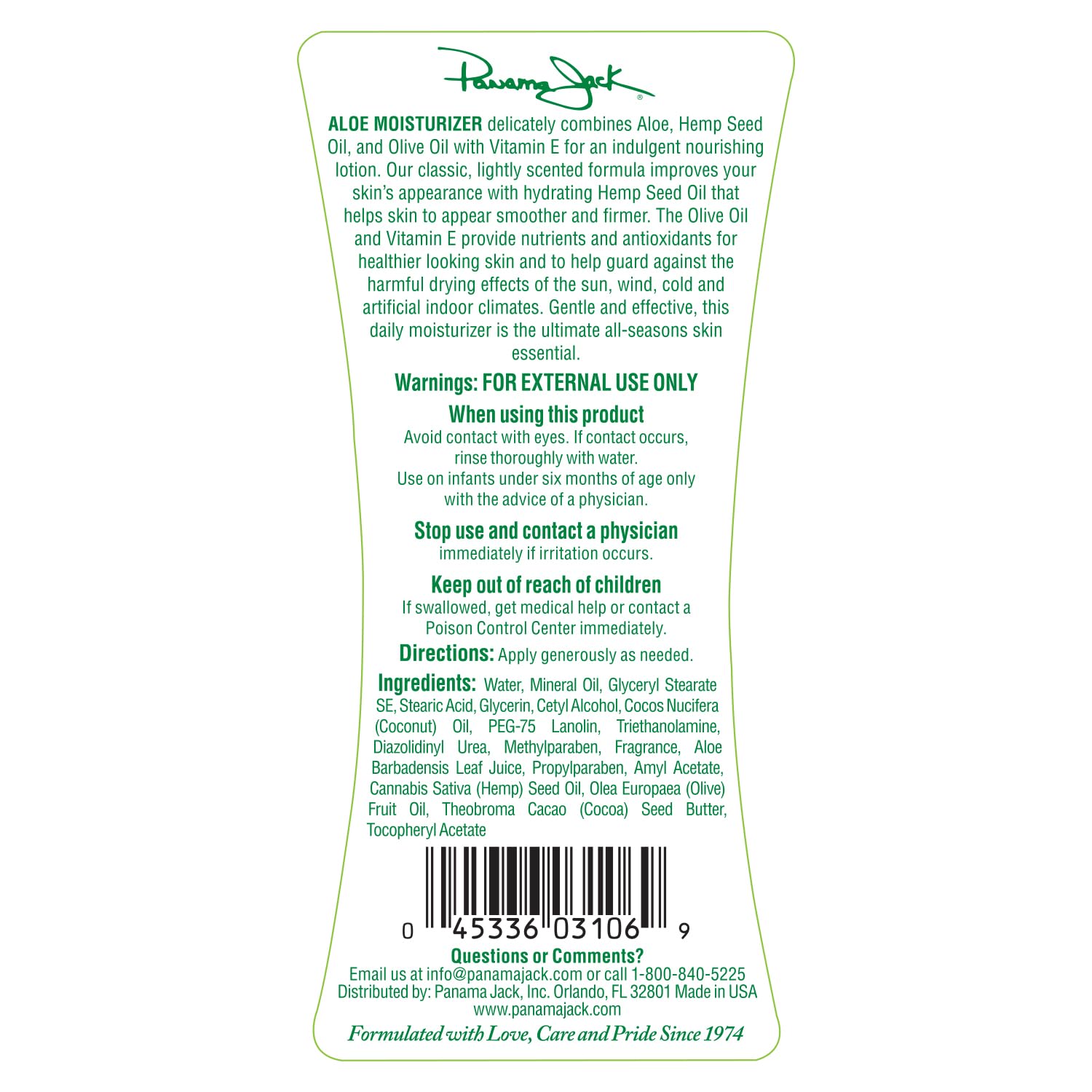 Panama Jack Aloe Moisturizer