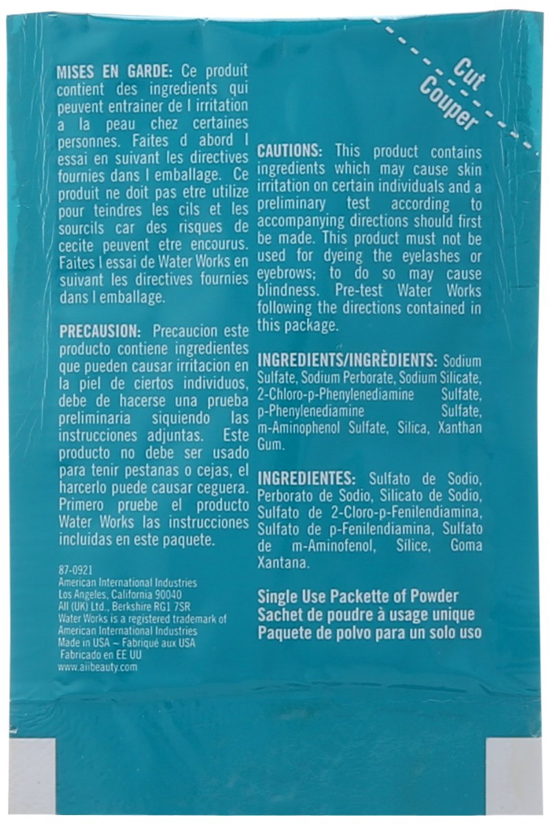 Waterworks Permanent Powder Hair Color #25 Coffee Brown