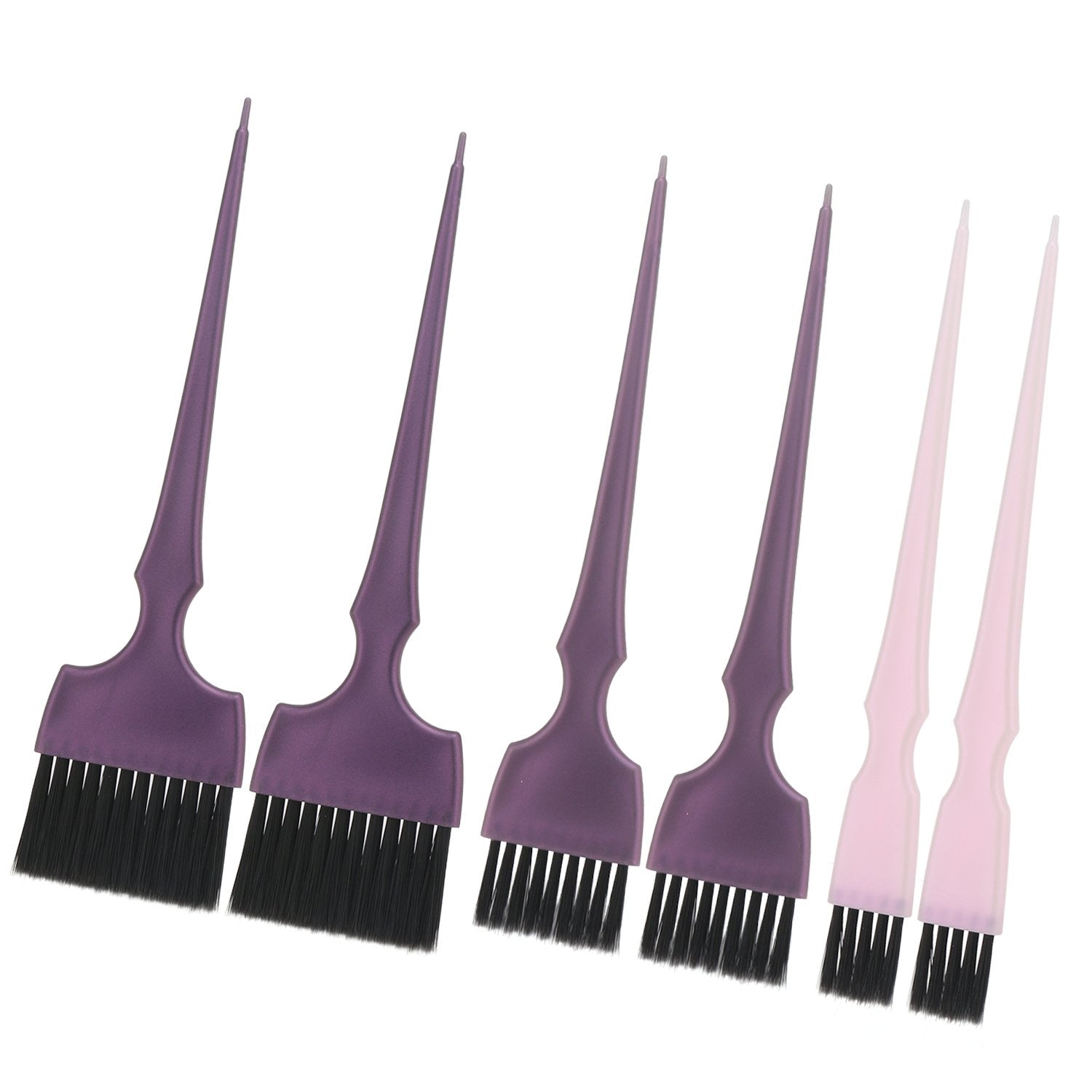 Segbeauty Hair Dye Brush, 6pcs Tint Brush Set Hair Color Brush, Professional Hairdressing Tinting Brush Color Applicator Brush, Hair Bleach Styling Brush for Hair Dyeing Balayage