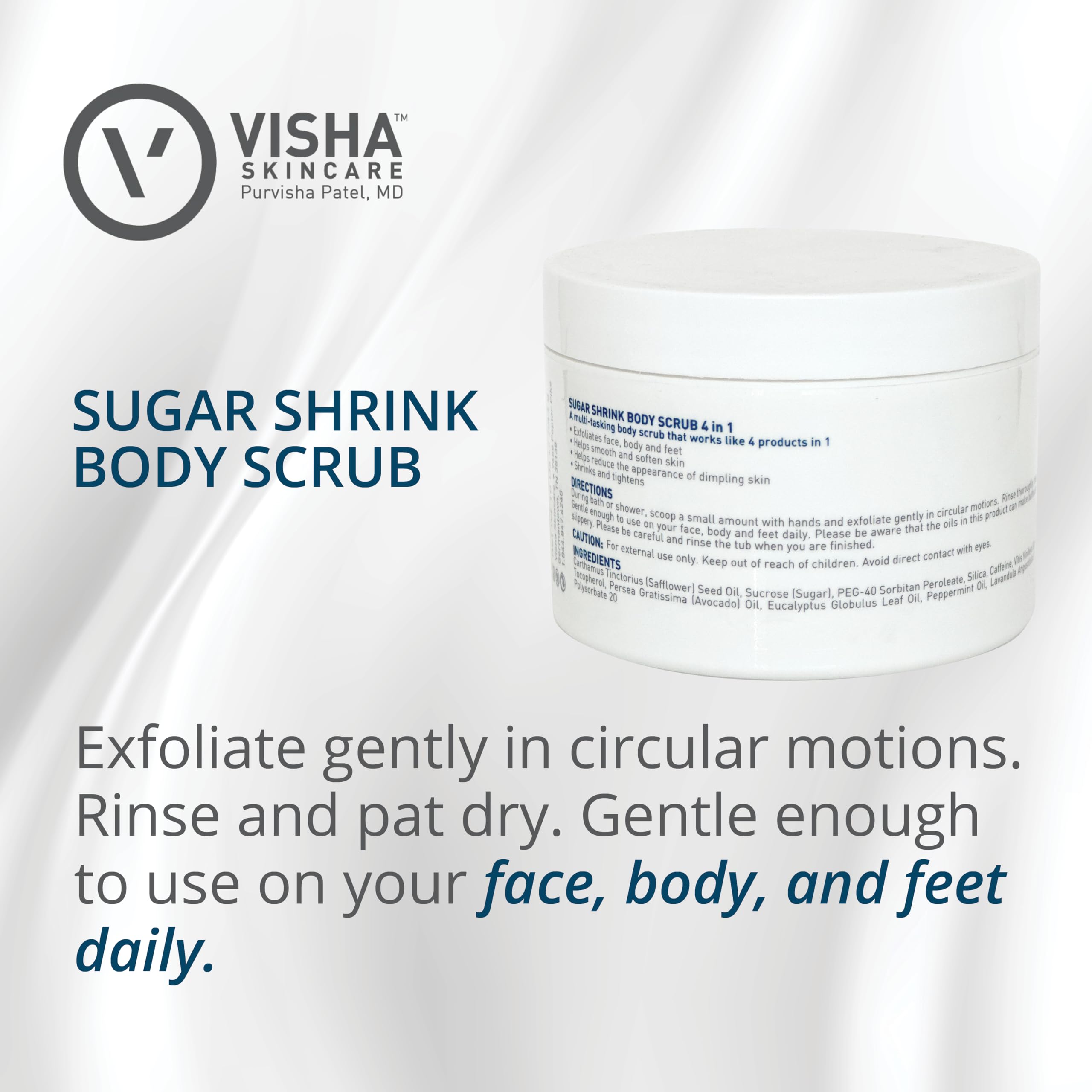 Visha Skin Care Sugar Shrink Body Scrub