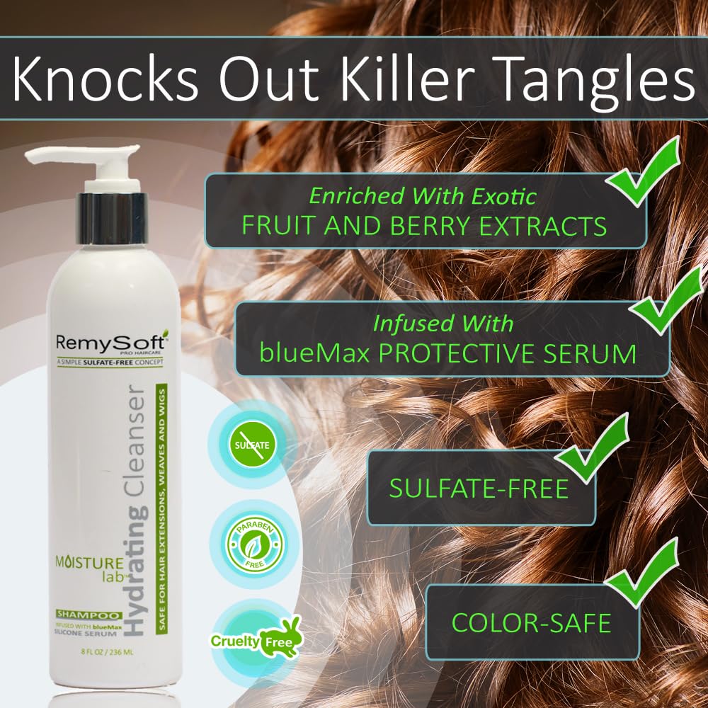 Remysoft Moisturelab Hydrating Cleanser & Recovery Cream Duo - Salon Formula Shampoo And Conditioner Combo