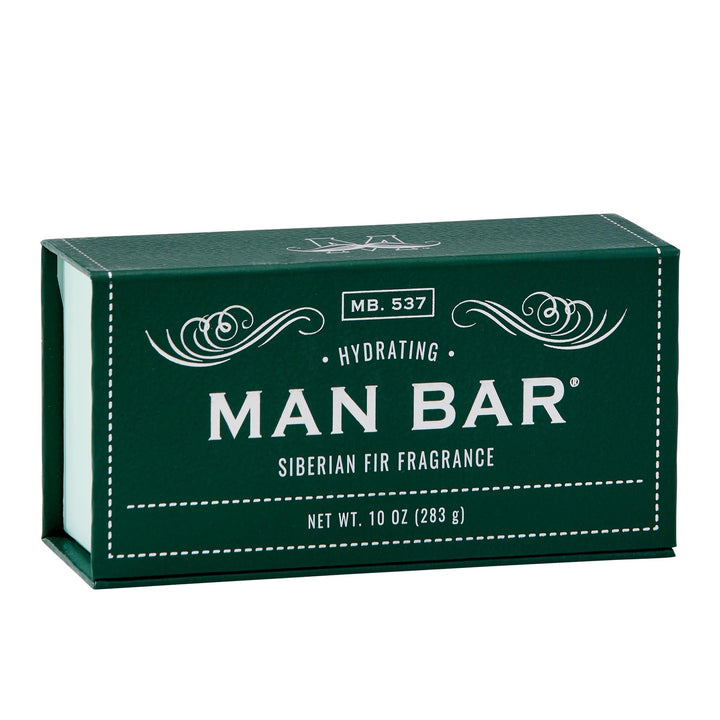 San Francisco Soap Company Hydrating Man Bar, Green, Siberian Fir, 10 Oz